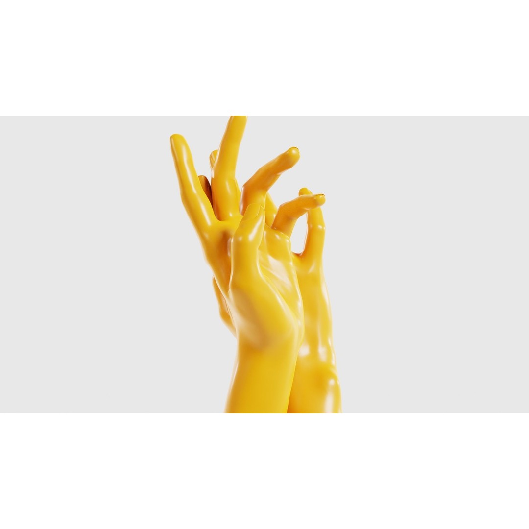 Realistic Hand 3D Model – Low Poly Character Asset, FBX, PBR - View 19