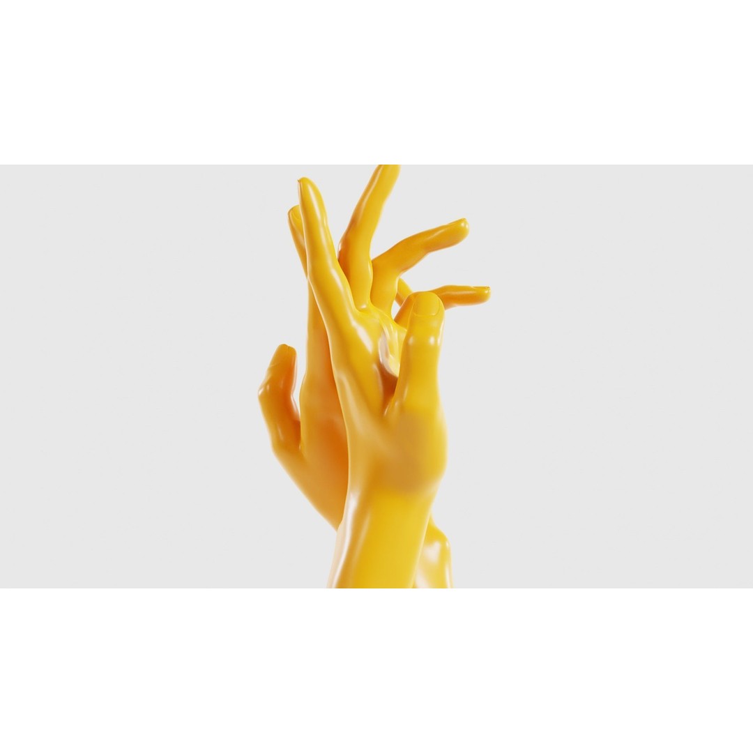 Realistic Hand 3D Model – Low Poly Character Asset, FBX, PBR - View 20