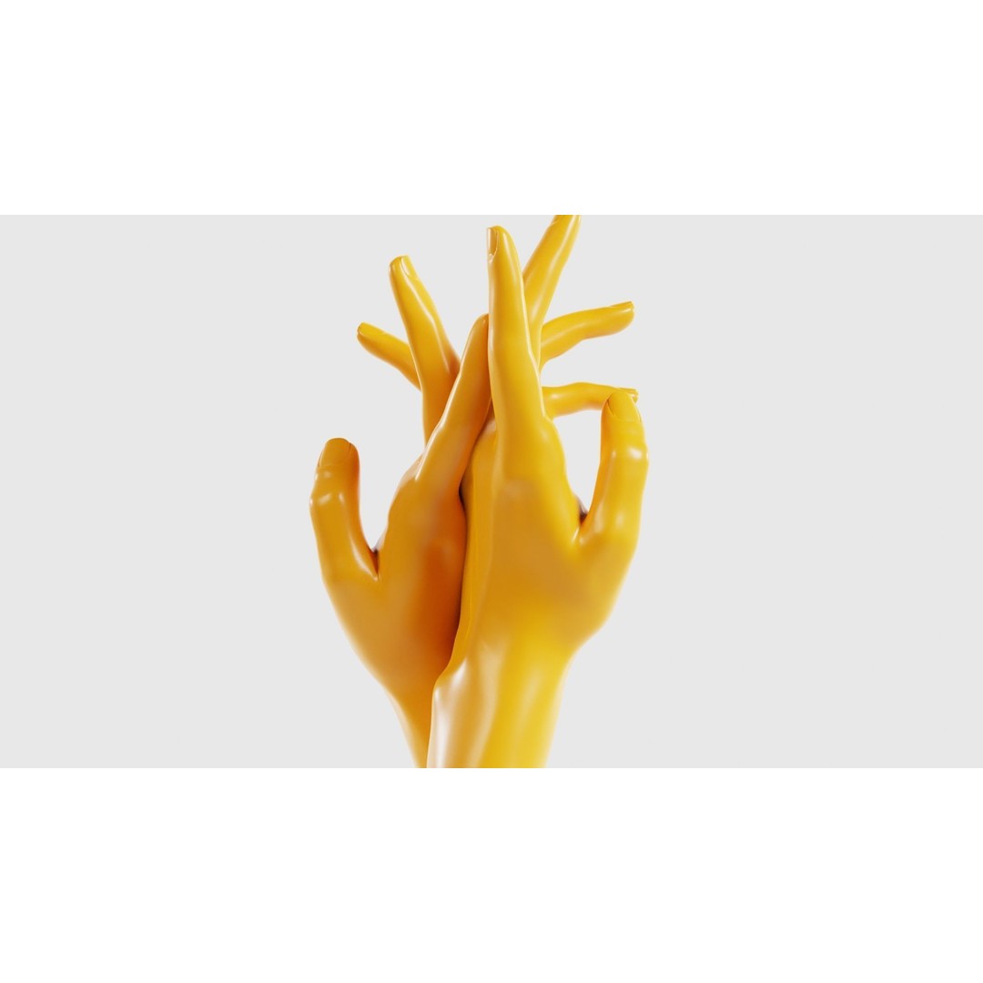 Realistic Hand 3D Model – Low Poly Character Asset, FBX, PBR - View 21