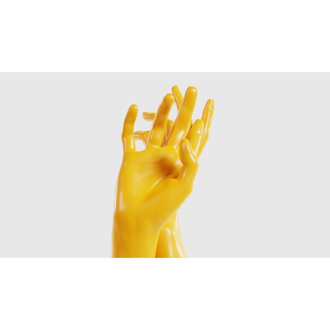 Realistic Hand 3D Model – Low Poly Character Asset, FBX, PBR - View 25