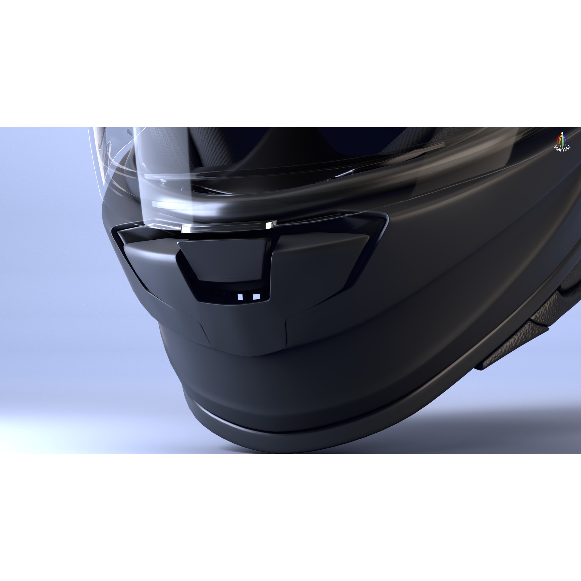 Shoei NXR2 Helmet - High-Detail Game-Ready 3D Model - View 12