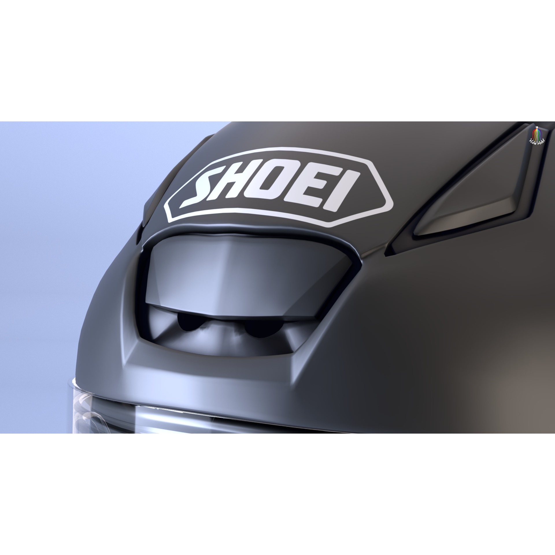 Shoei NXR2 Helmet - High-Detail Game-Ready 3D Model - View 14