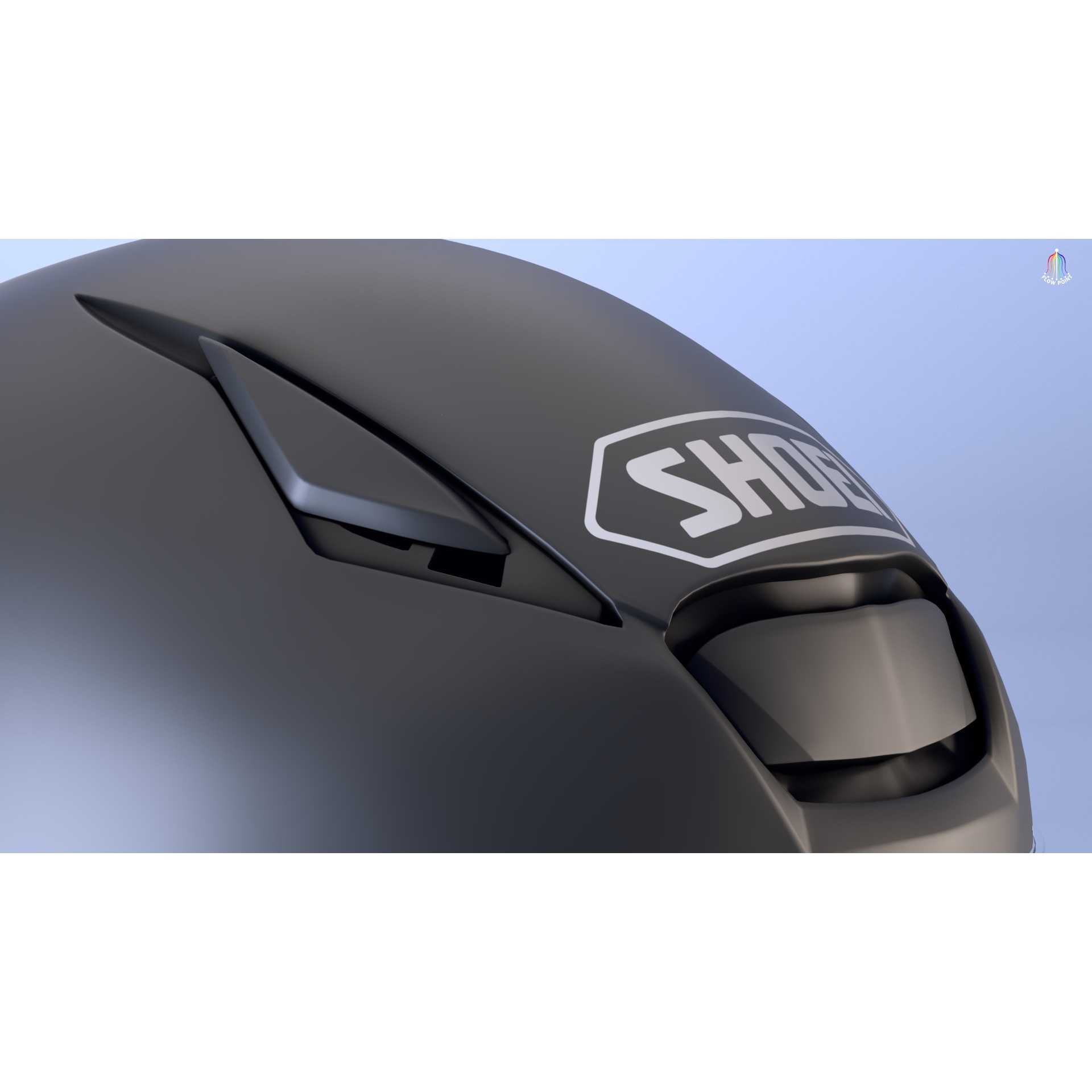 Shoei NXR2 Helmet - High-Detail Game-Ready 3D Model - View 15