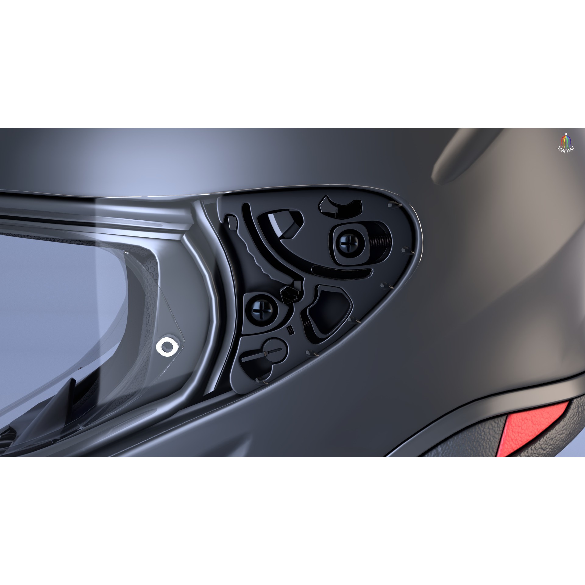 Shoei NXR2 Helmet - High-Detail Game-Ready 3D Model - View 17