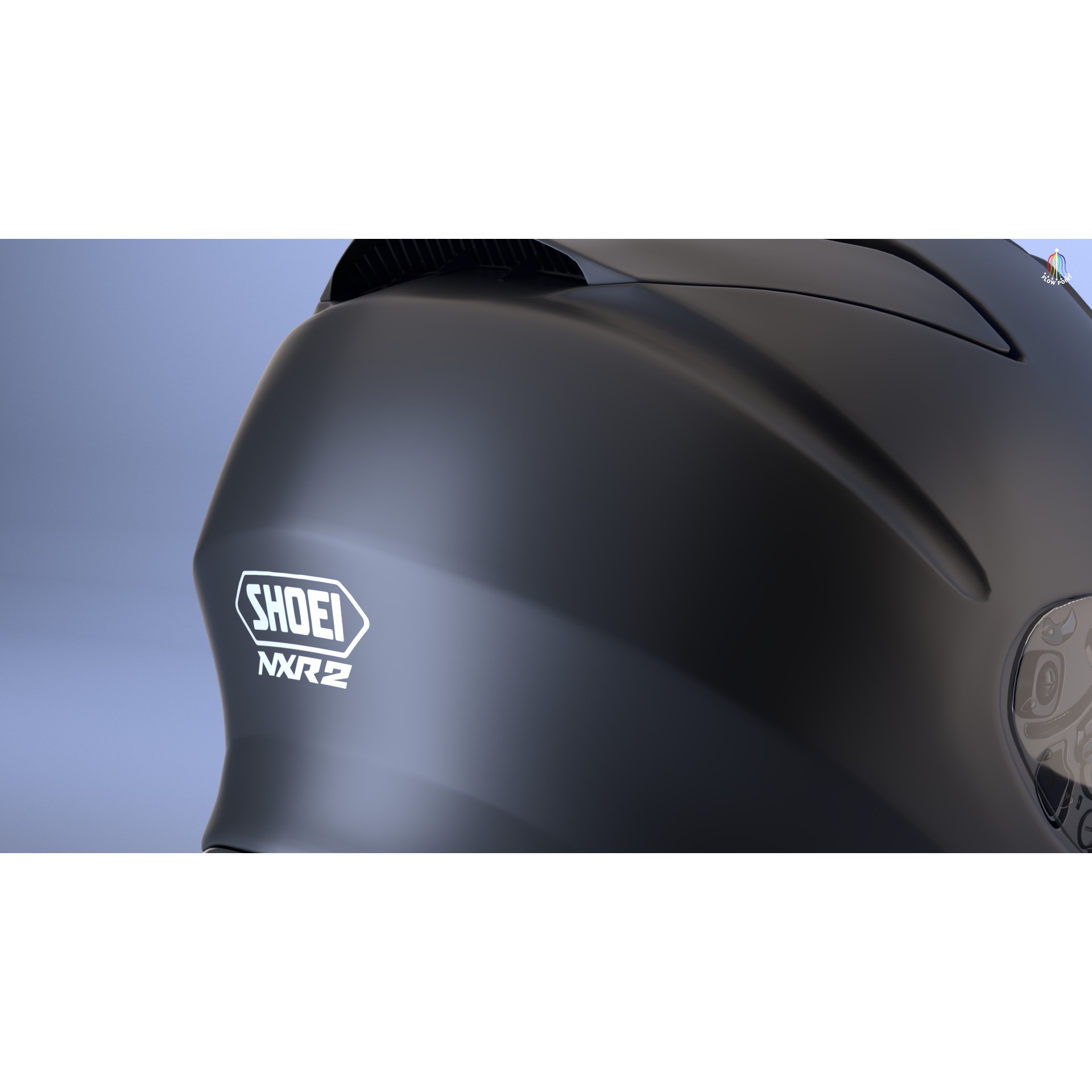 Shoei NXR2 Helmet - High-Detail Game-Ready 3D Model - View 20