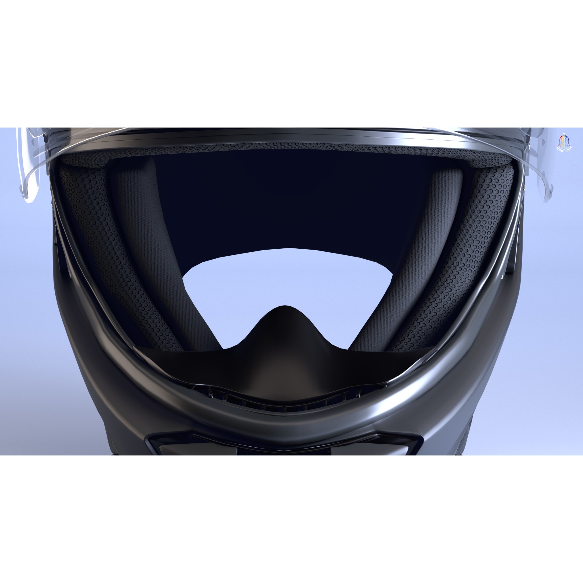 Shoei NXR2 Helmet - High-Detail Game-Ready 3D Model - View 22