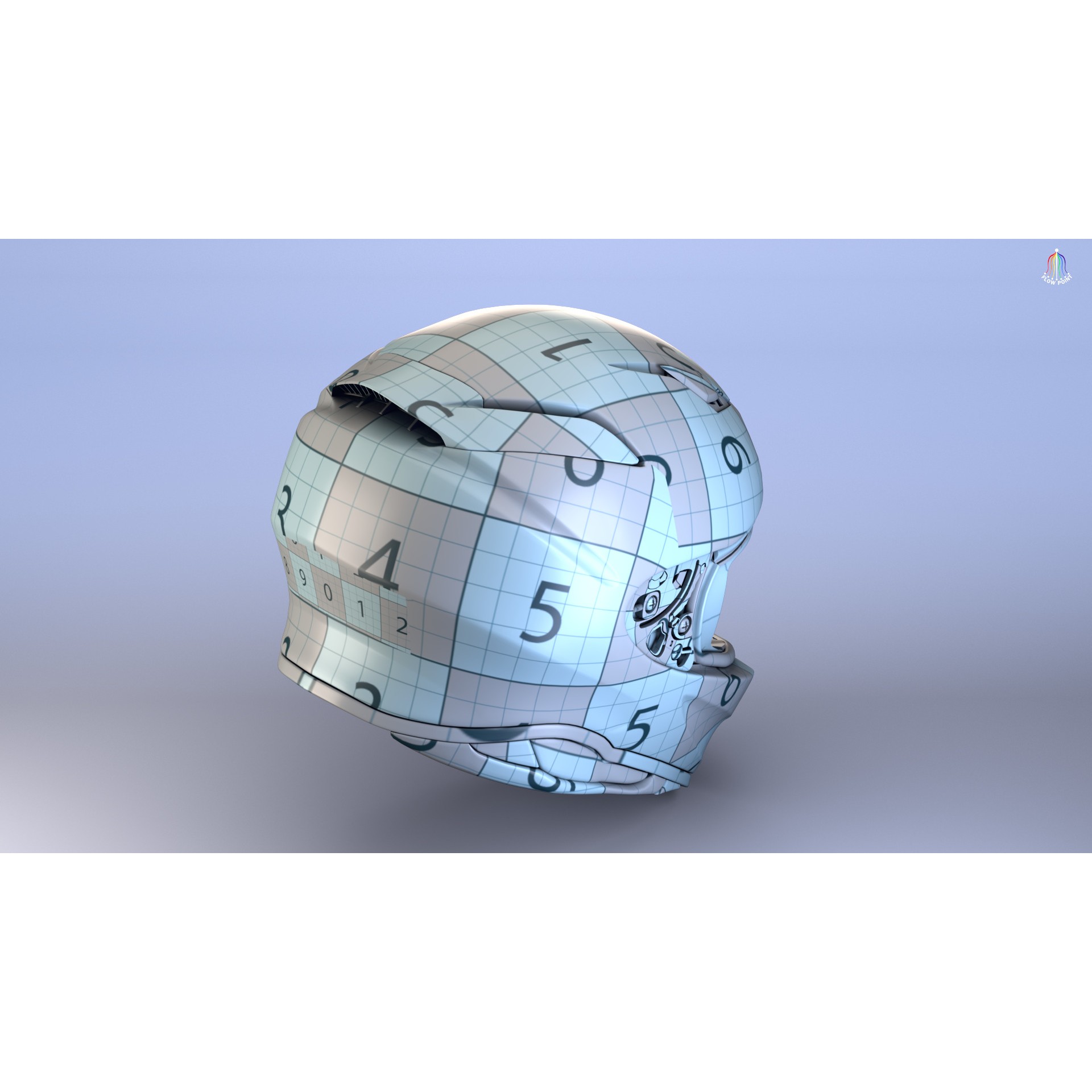 Shoei NXR2 Helmet - High-Detail Game-Ready 3D Model - View 27