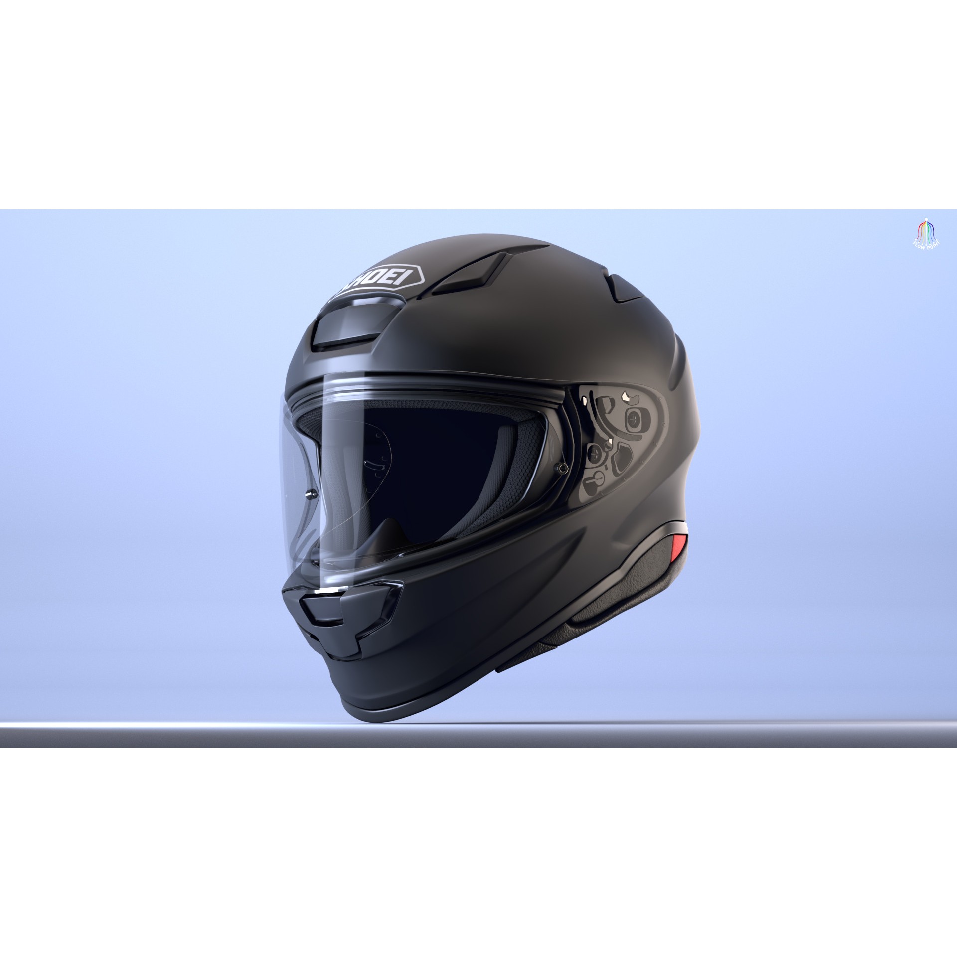 Shoei NXR2 Helmet - High-Detail Game-Ready 3D Model - View 3