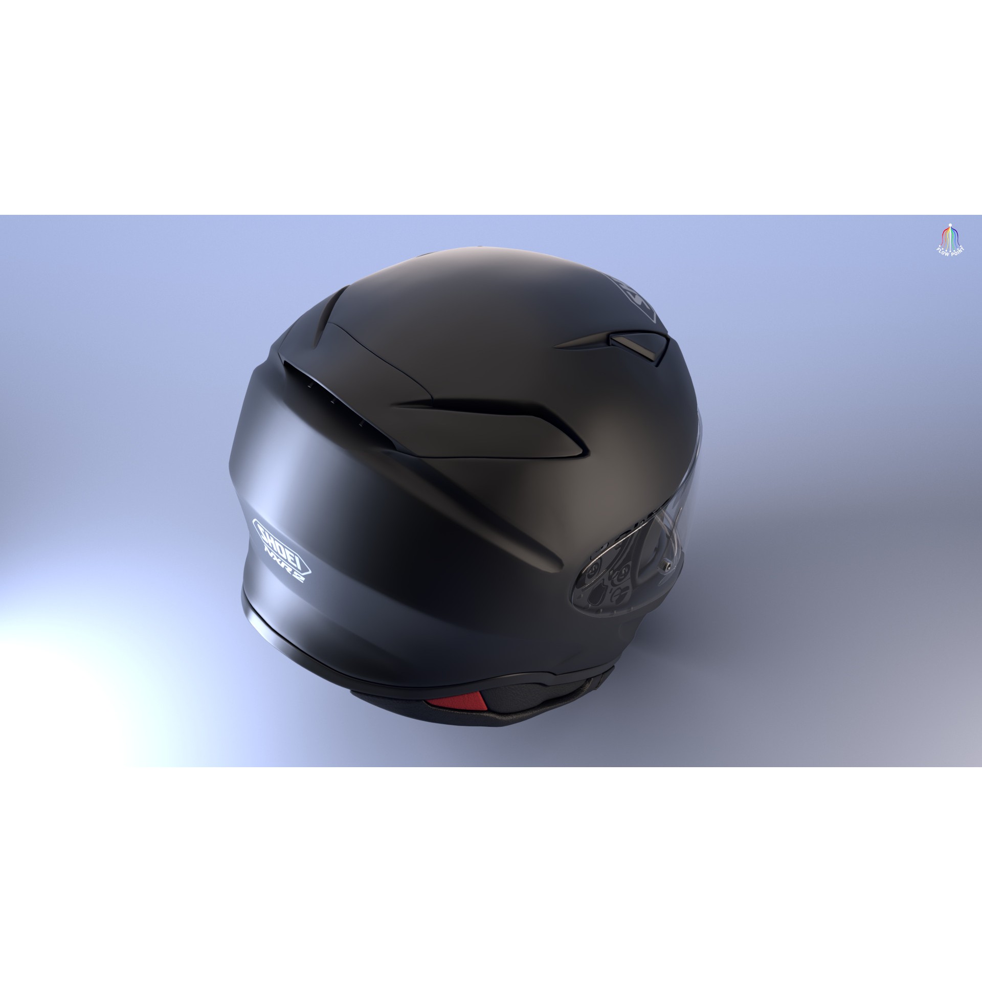 Shoei NXR2 Helmet - High-Detail Game-Ready 3D Model - View 30