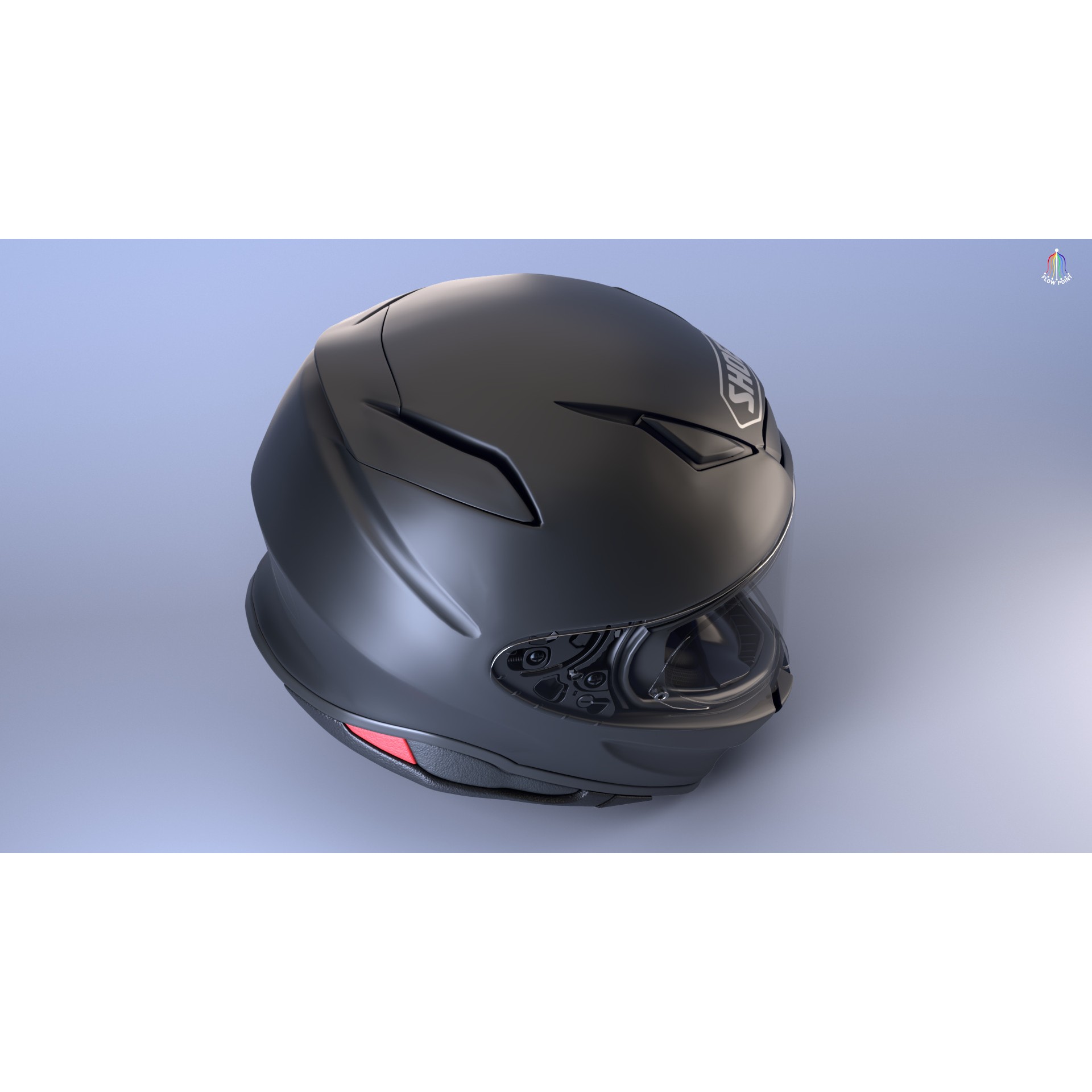 Shoei NXR2 Helmet - High-Detail Game-Ready 3D Model - View 31