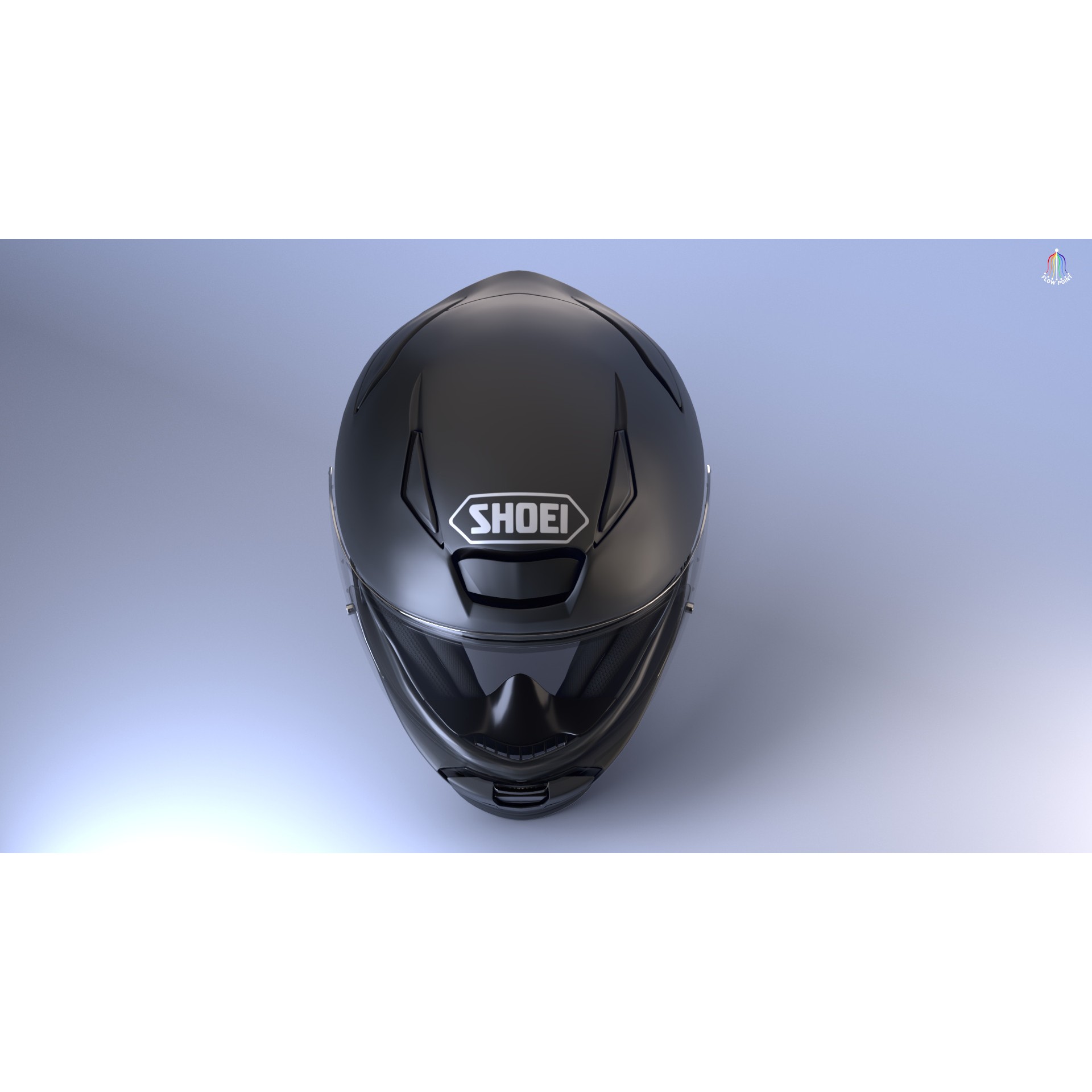 Shoei NXR2 Helmet - High-Detail Game-Ready 3D Model - View 33