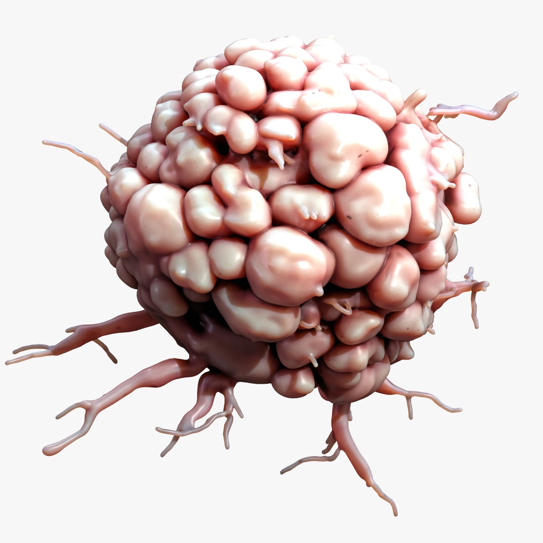 Cancer Cell Tumor 3D Model – High Poly PBR Asset for Education - View 4