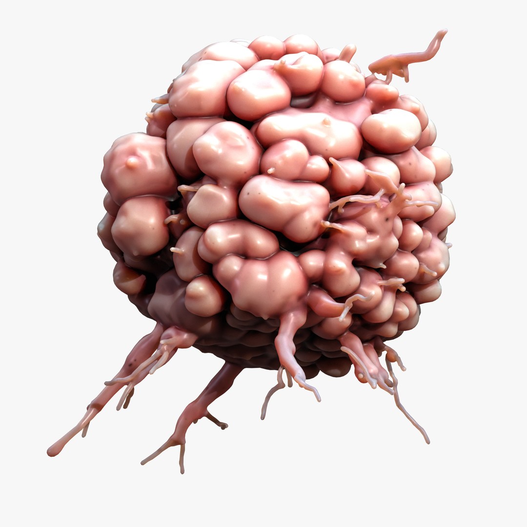 Cancer Cell Tumor 3D Model – High Poly PBR Asset for Education - View 5