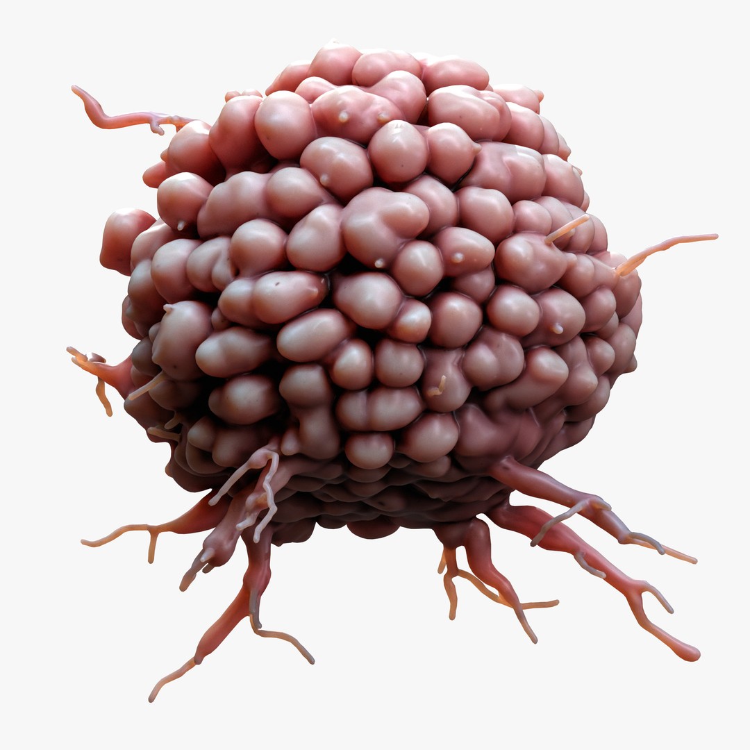 Cancer Cell Tumor 3D Model – High Poly PBR Asset for Education - View 6