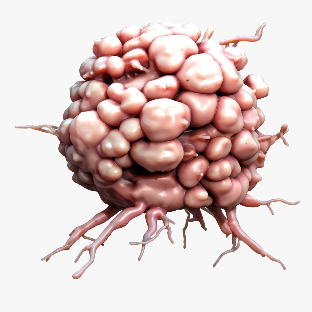 Cancer Cell Tumor 3D Model – High Poly PBR Asset for Education - View 7