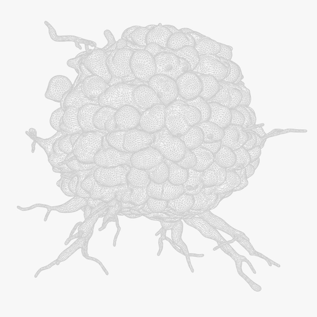 Cancer Cell Tumor 3D Model – High Poly PBR Asset for Education - View 8