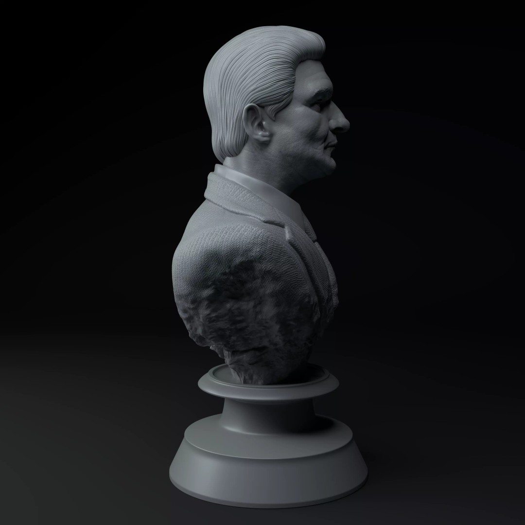 Joe Pesci Goodfellas 3D Model – High Poly Bust STL for Printing - View 8