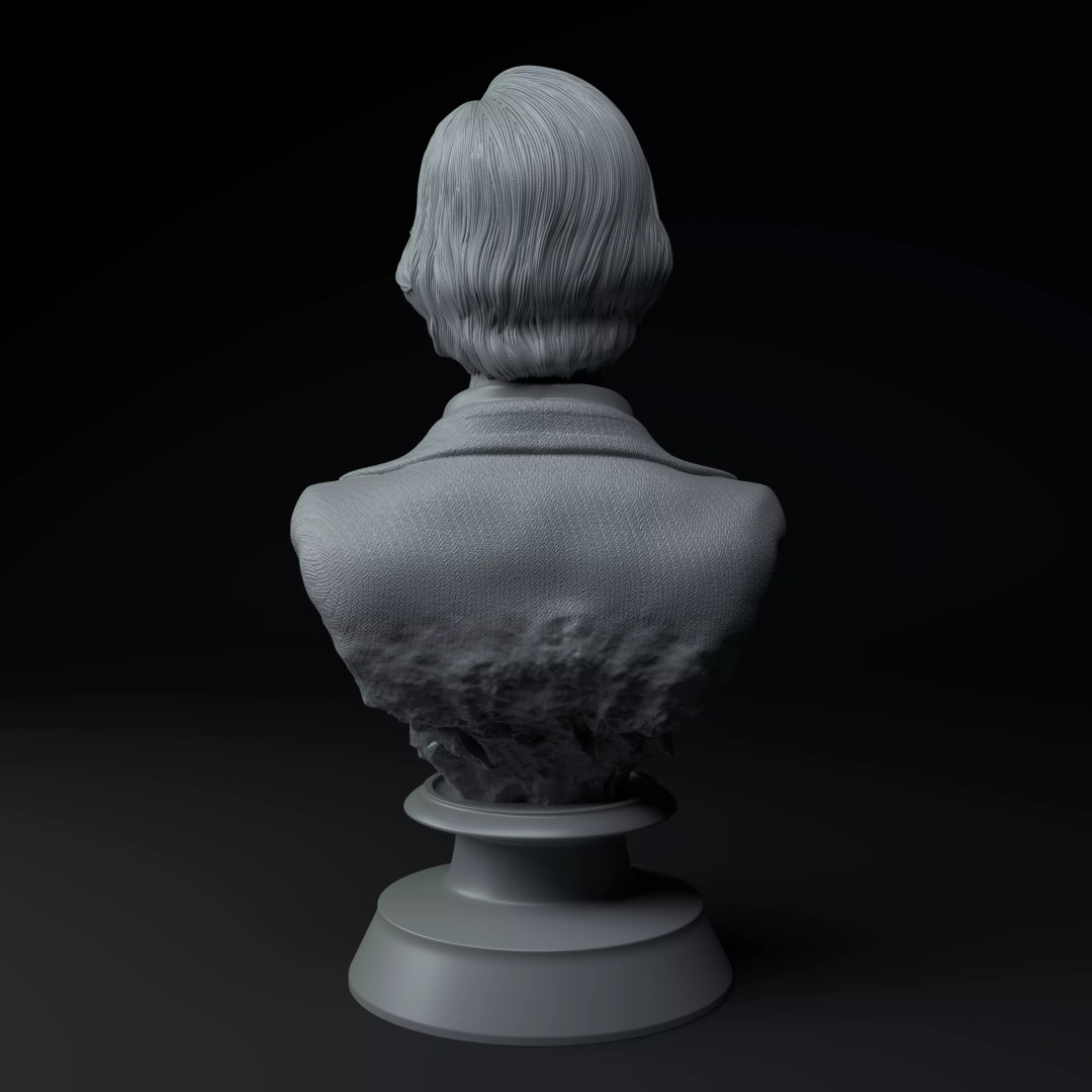César Luis Menotti 3D Model – Premium Bust Sculpture, STL - View 6