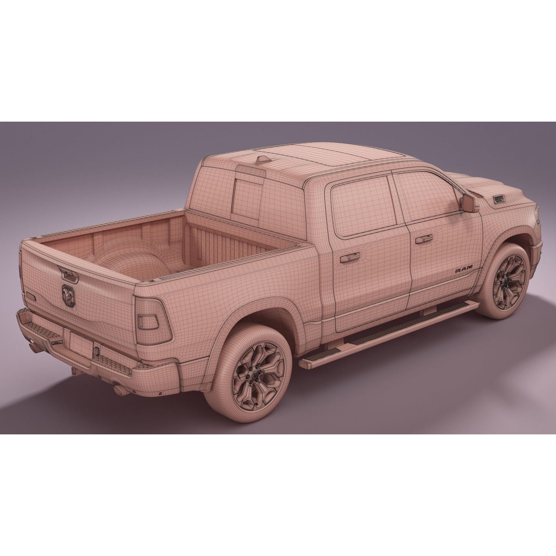 2023 Ram 1500 Limited Longhorn - Game-Ready 3D Model
