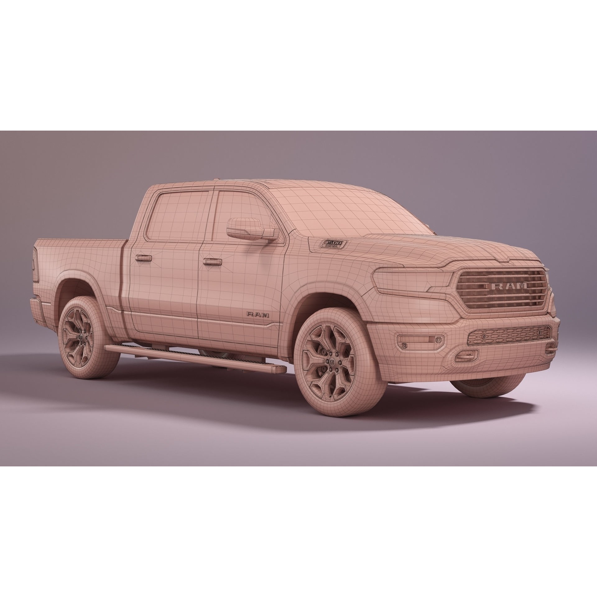 2023 Ram 1500 Limited Longhorn - Game-Ready 3D Model - View 27