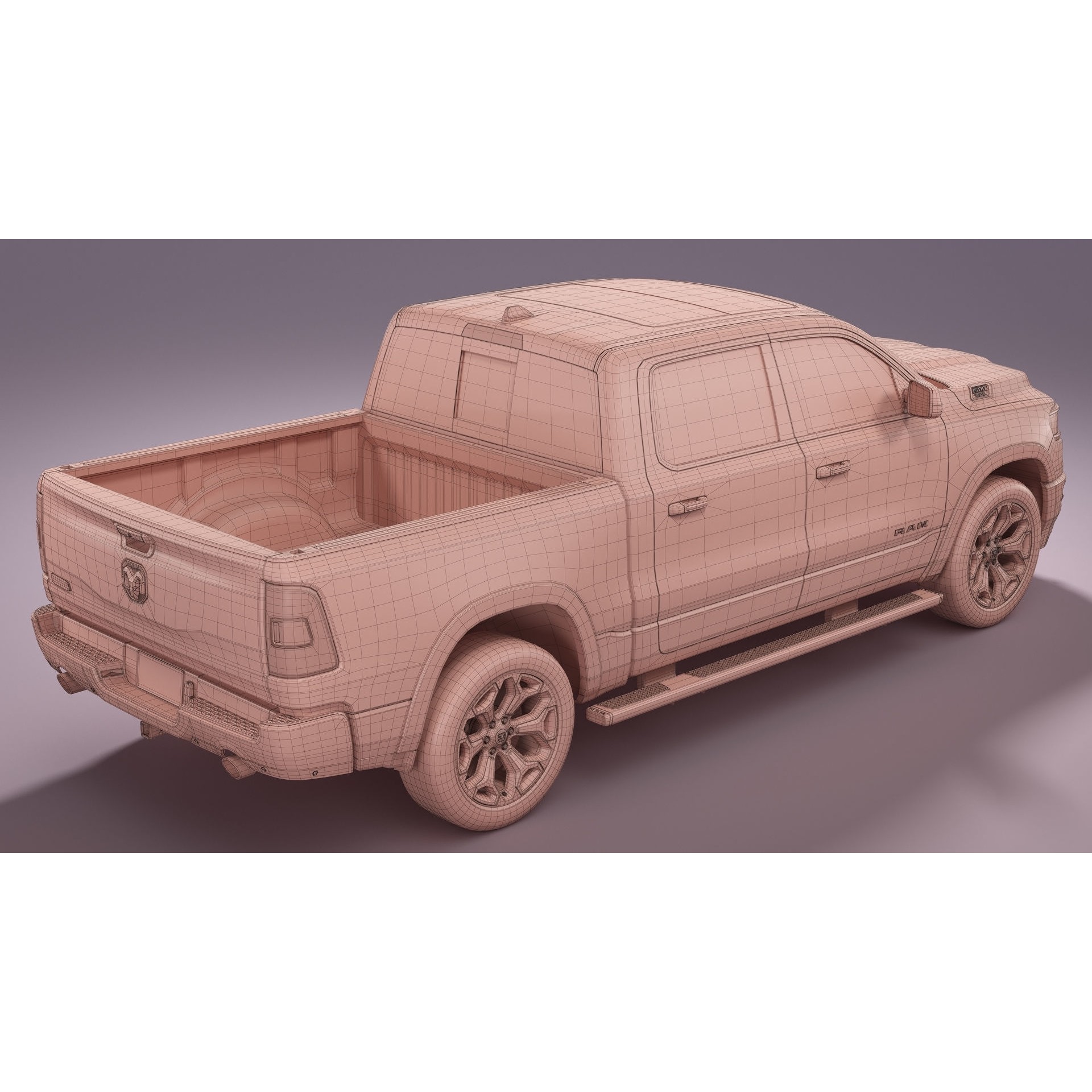 2023 Ram 1500 Limited Longhorn - Game-Ready 3D Model - View 28