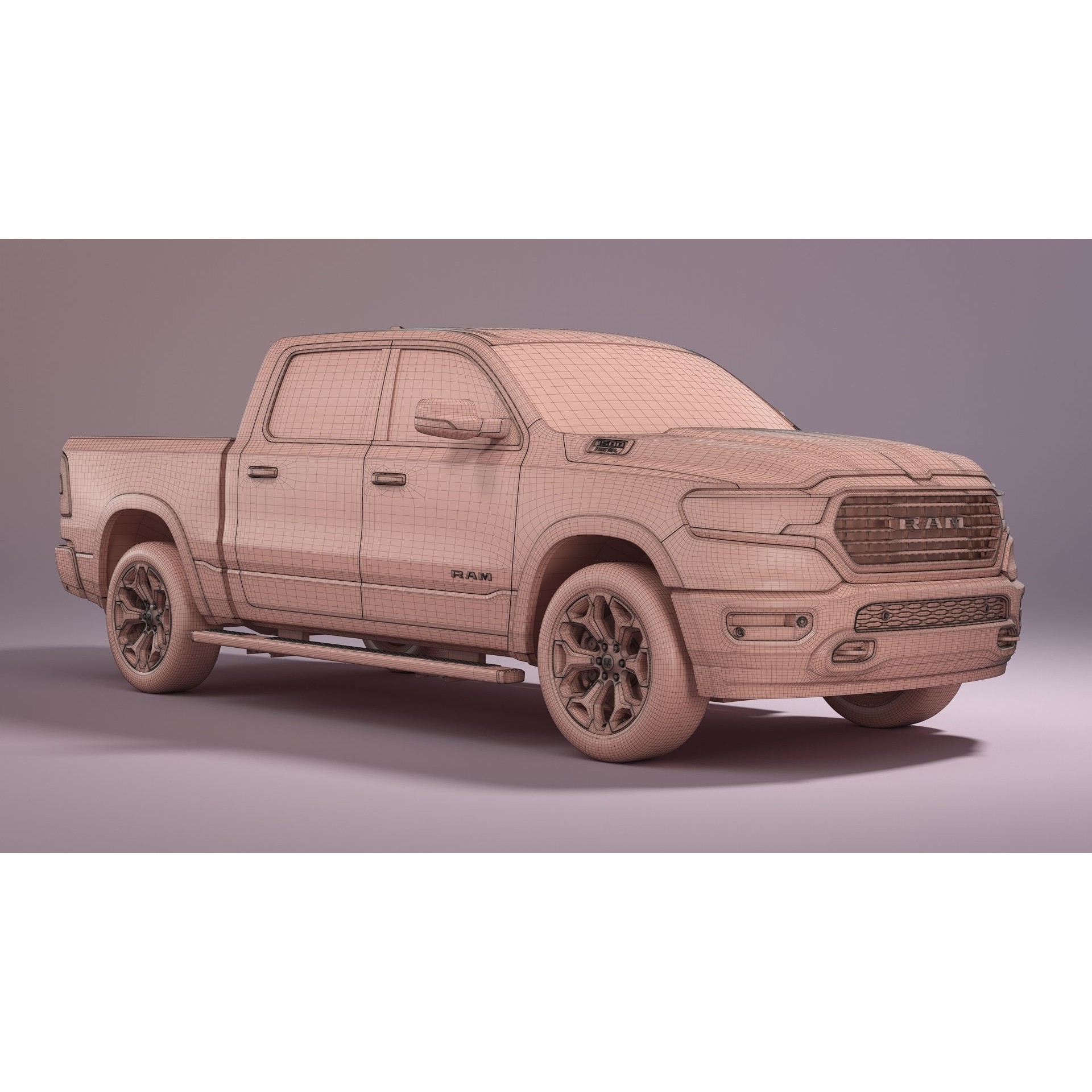 2023 Ram 1500 Limited Longhorn - Game-Ready 3D Model - View 29