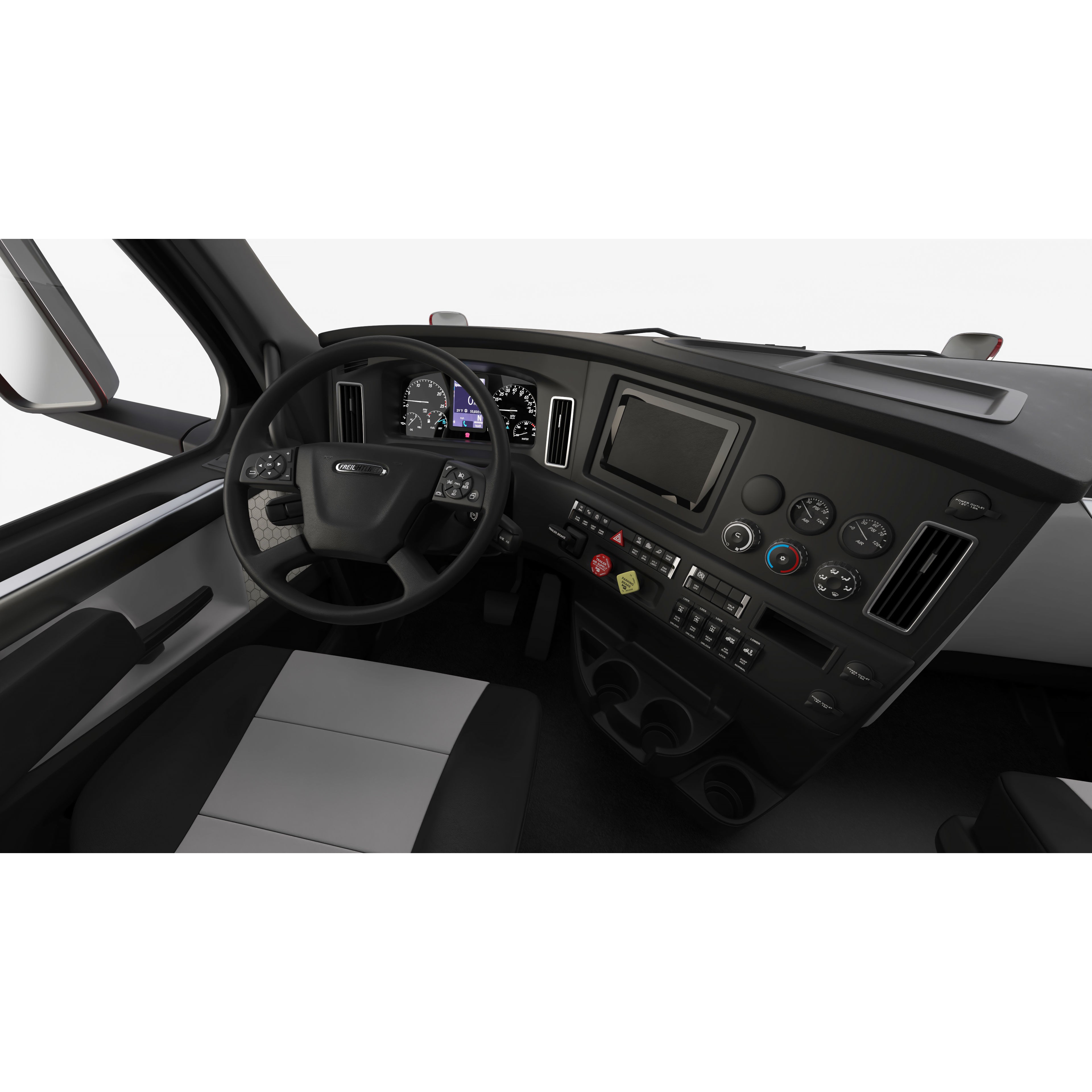 Freightliner Cascadia 2017 - Present HQ Interior 3D Model