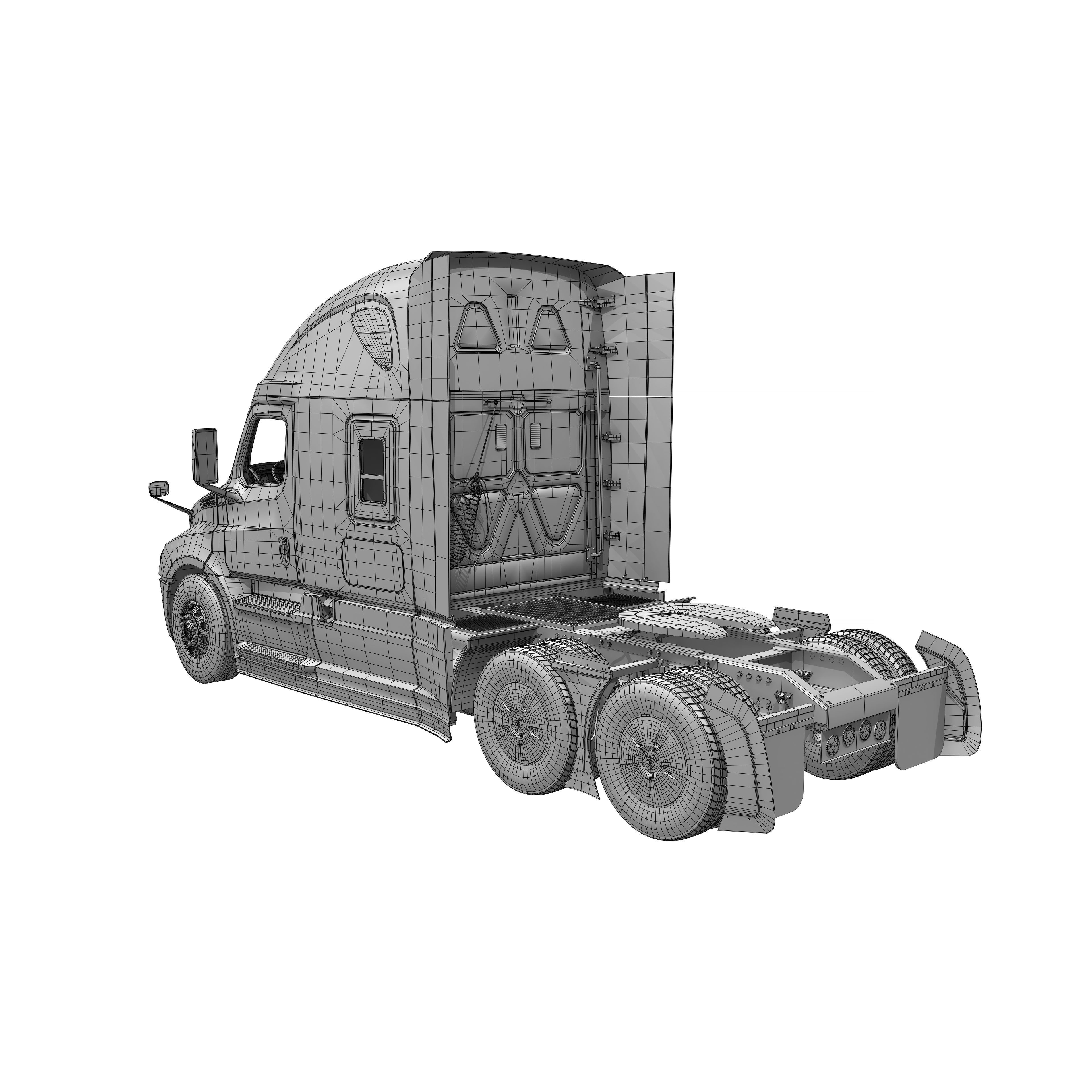 Freightliner Cascadia 2017 - Present HQ Interior 3D Model - View 37