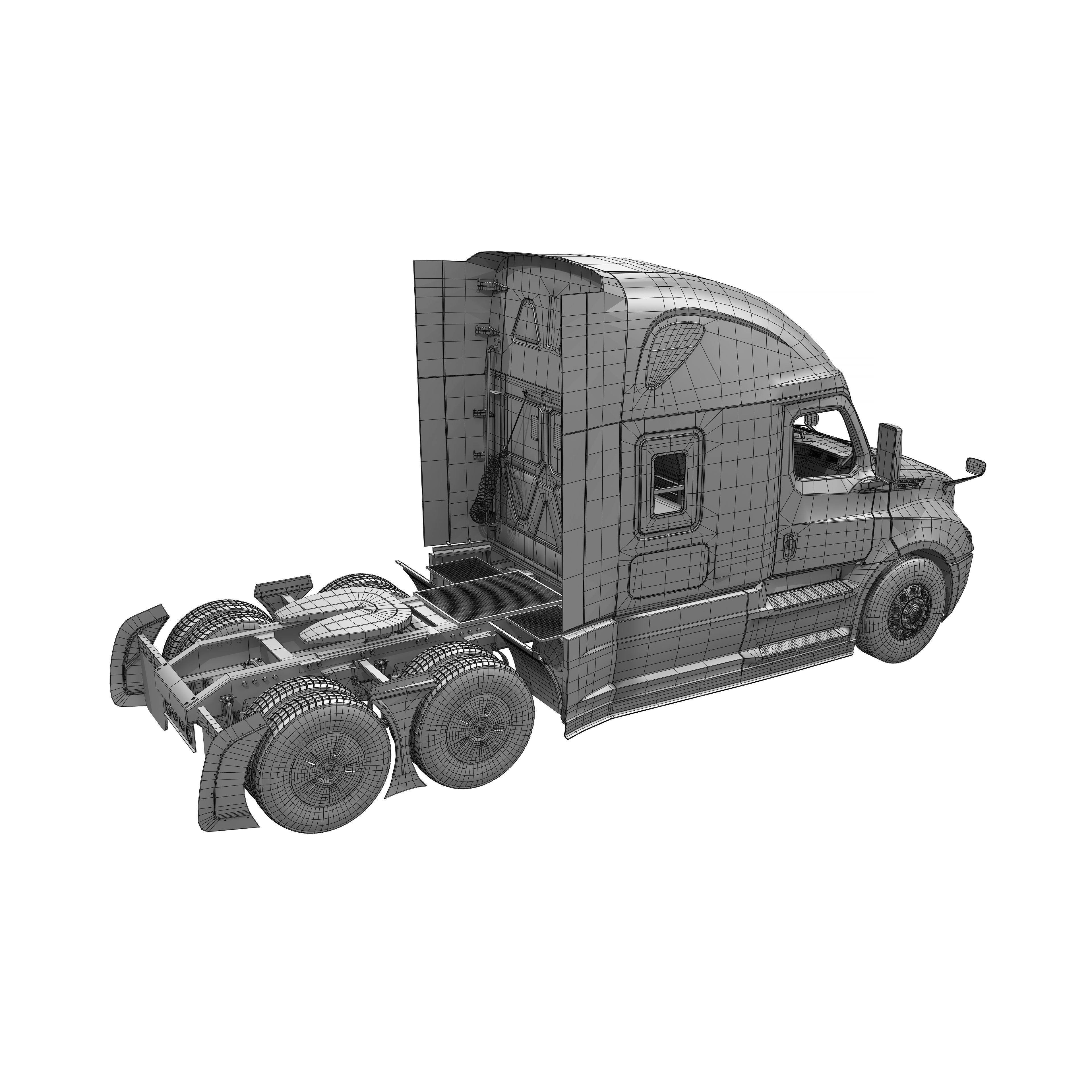 Freightliner Cascadia 2017 - Present HQ Interior 3D Model - View 38