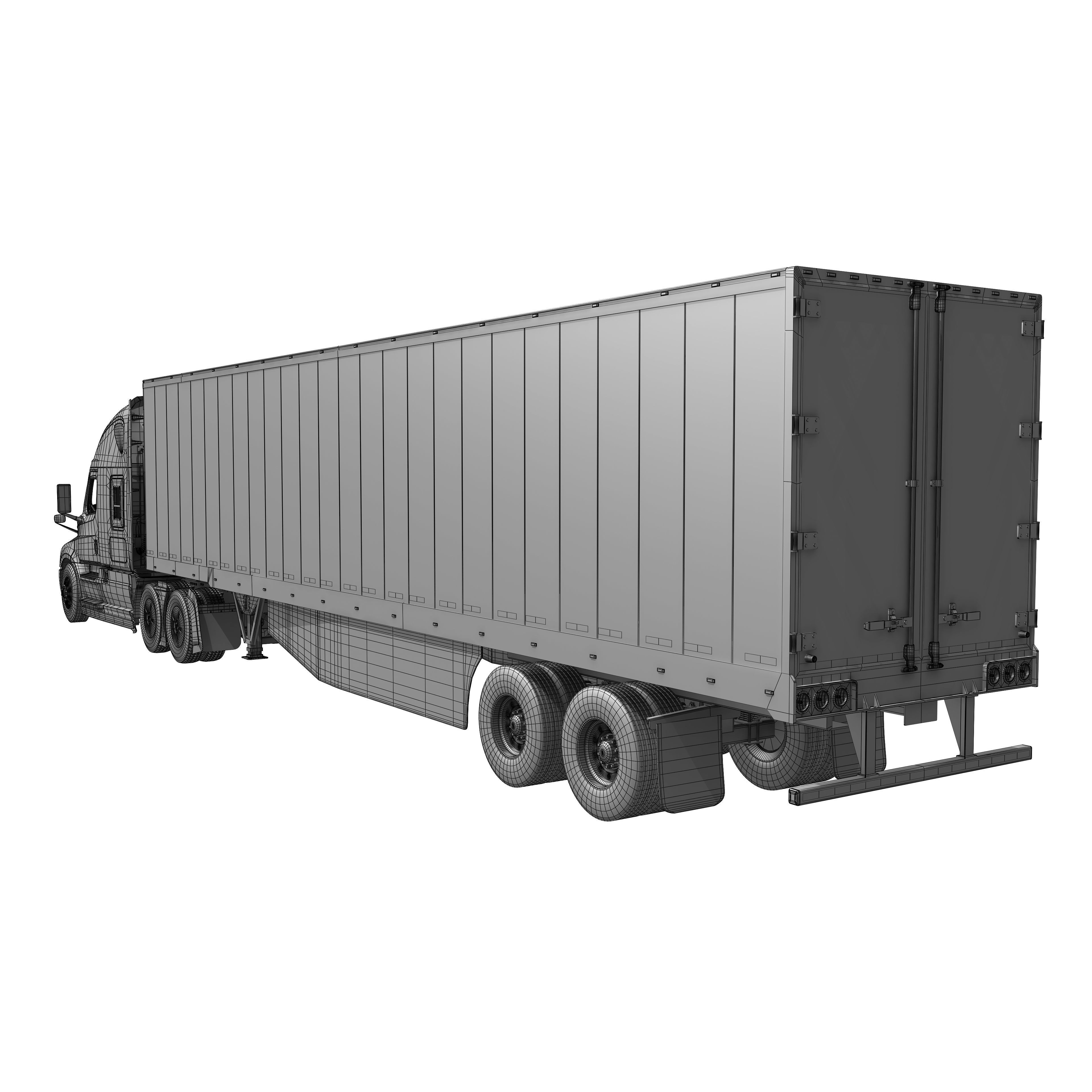 Freightliner Cascadia 2017 - Present HQ Interior 3D Model - View 40