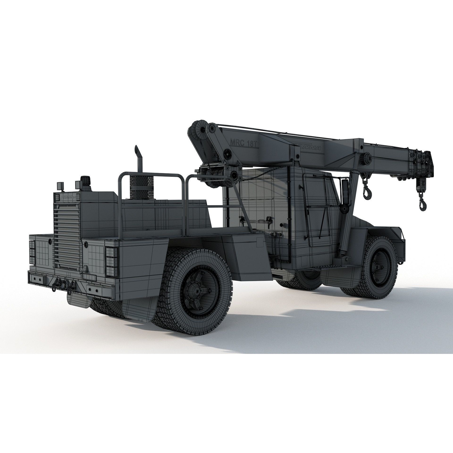 Franna 18t Crane - Detailed 3D Model