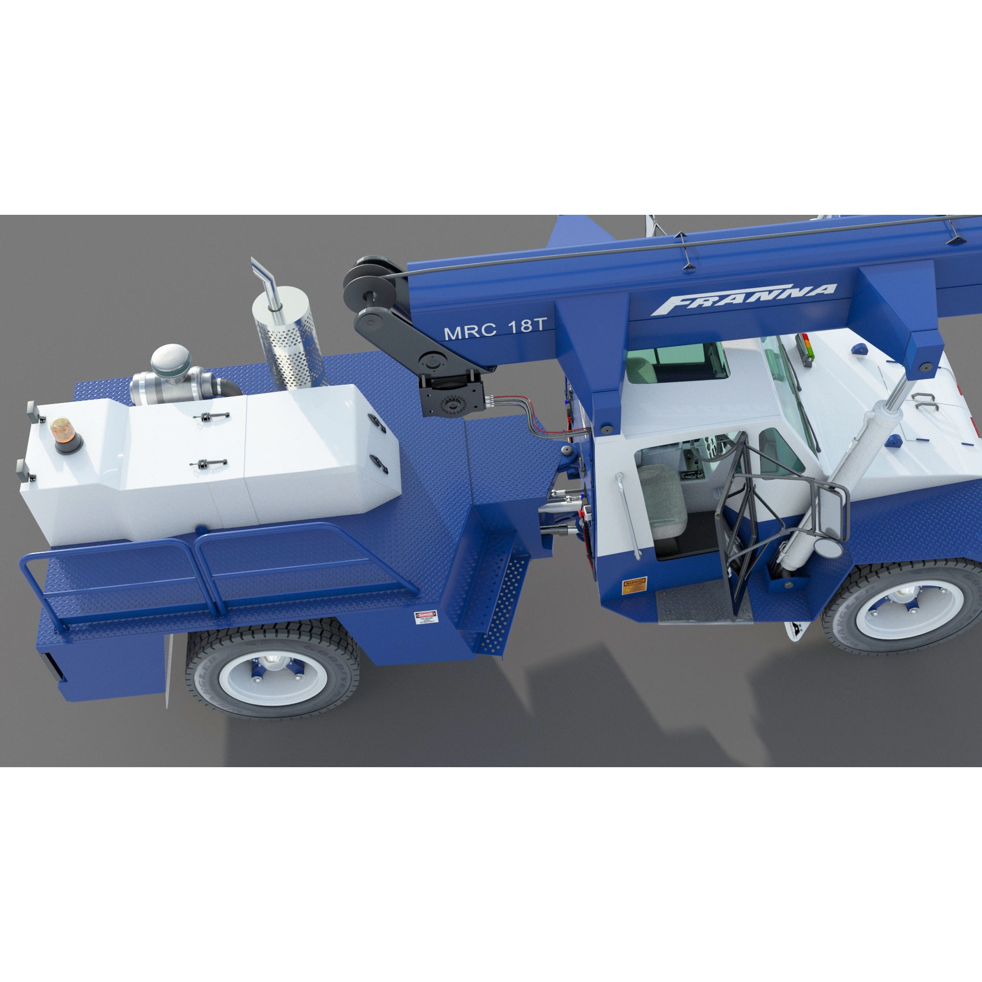 Franna 18t Crane - Detailed 3D Model - View 10