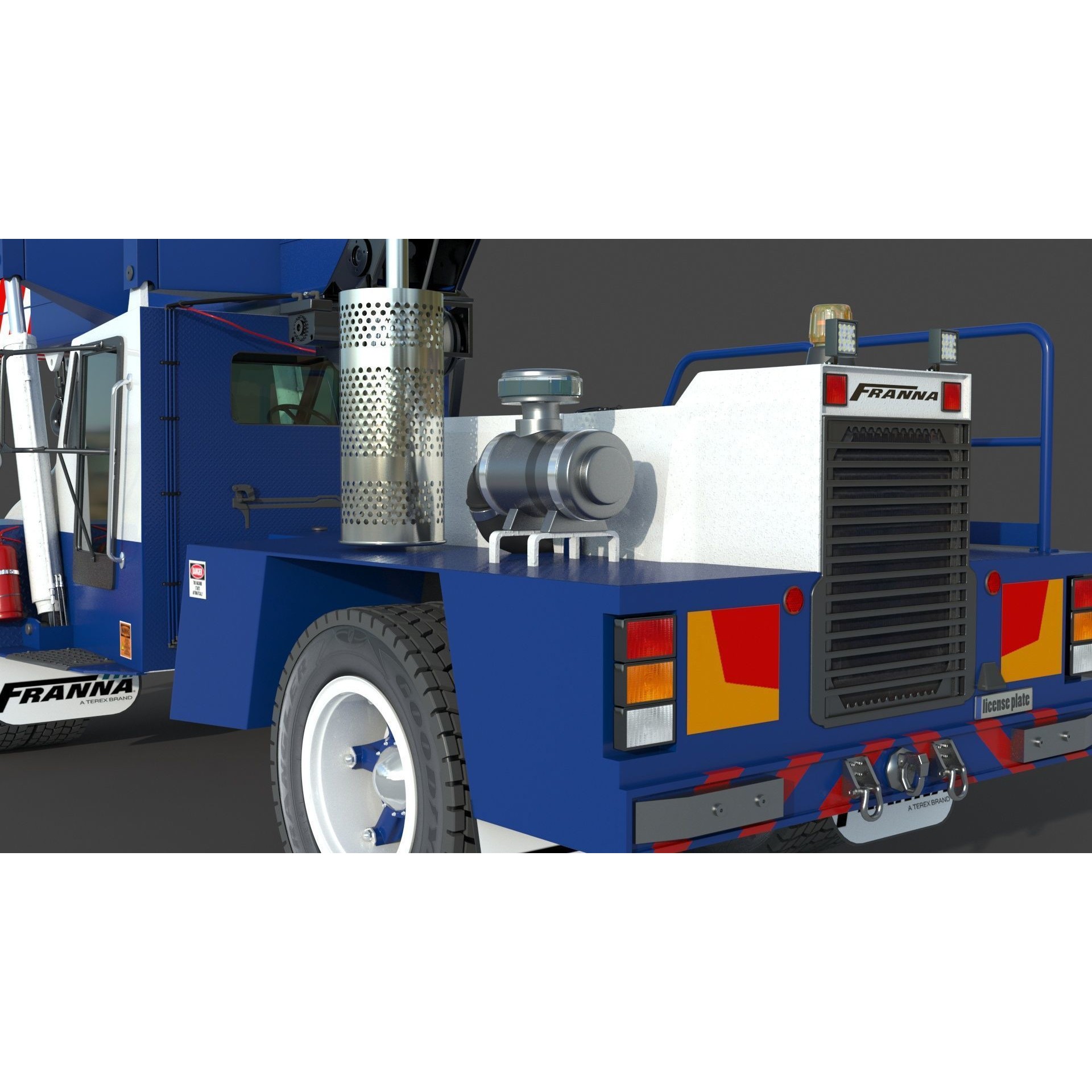 Franna 18t Crane - Detailed 3D Model - View 13