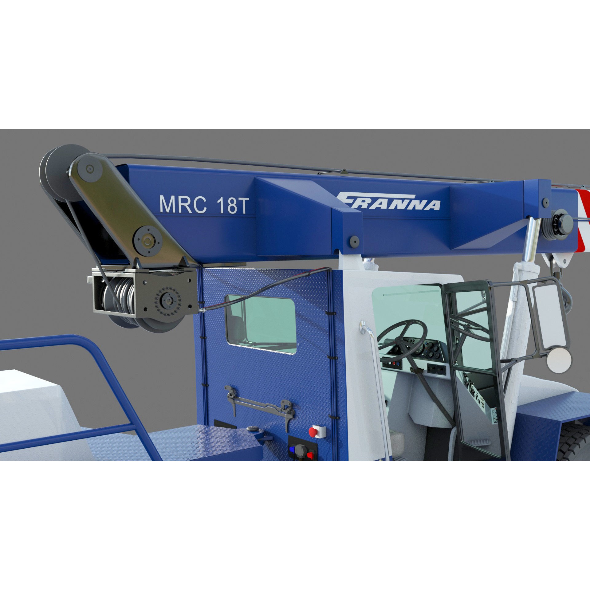 Franna 18t Crane - Detailed 3D Model - View 14