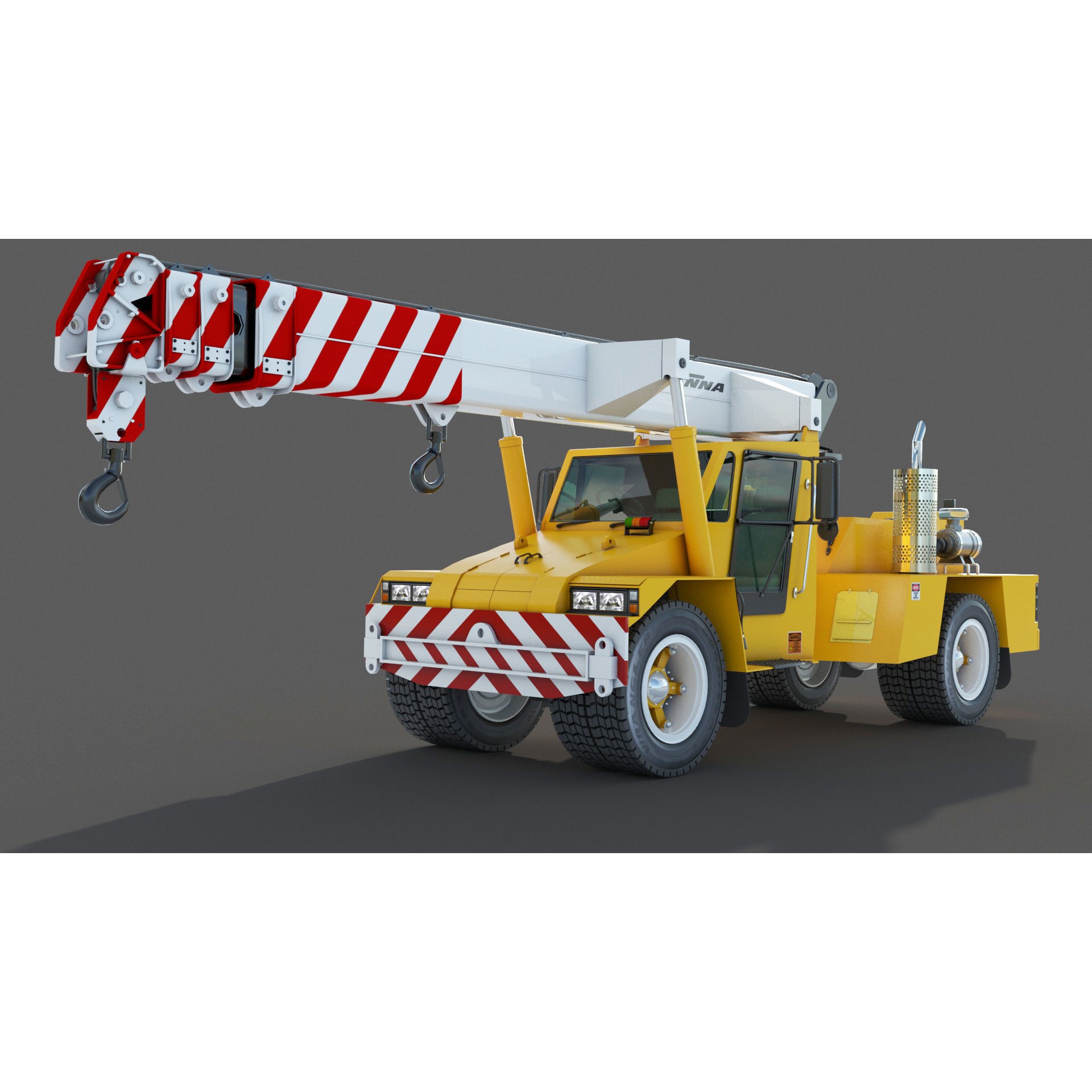 Franna 18t Crane - Detailed 3D Model - View 15