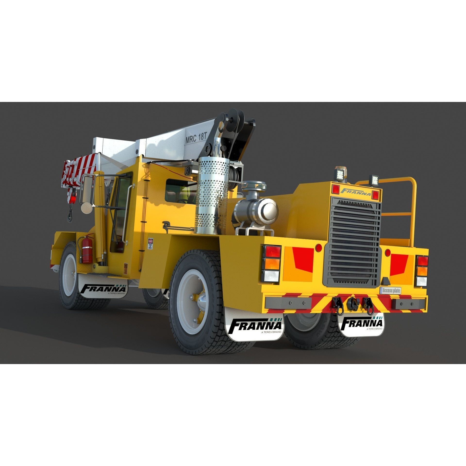 Franna 18t Crane - Detailed 3D Model - View 16