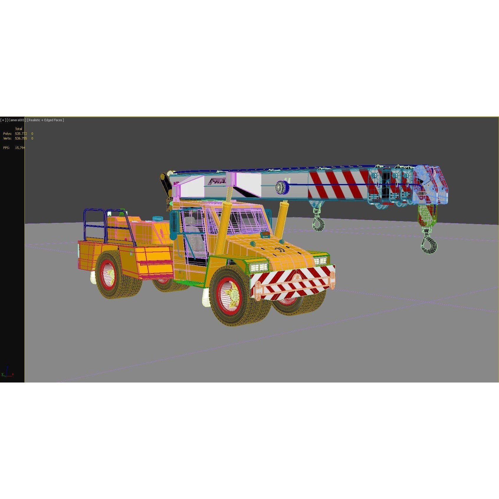 Franna 18t Crane - Detailed 3D Model - View 19