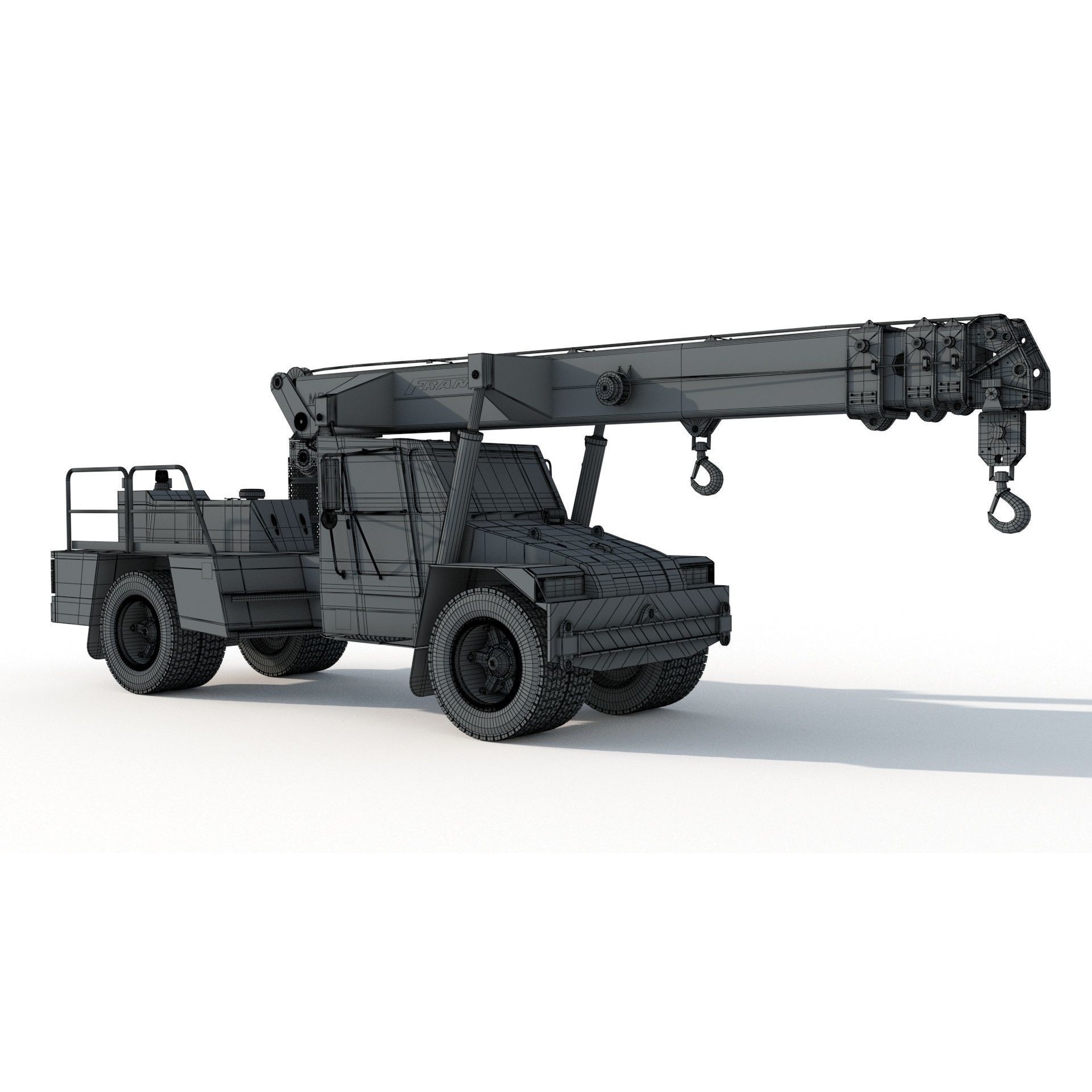 Franna 18t Crane - Detailed 3D Model - View 20
