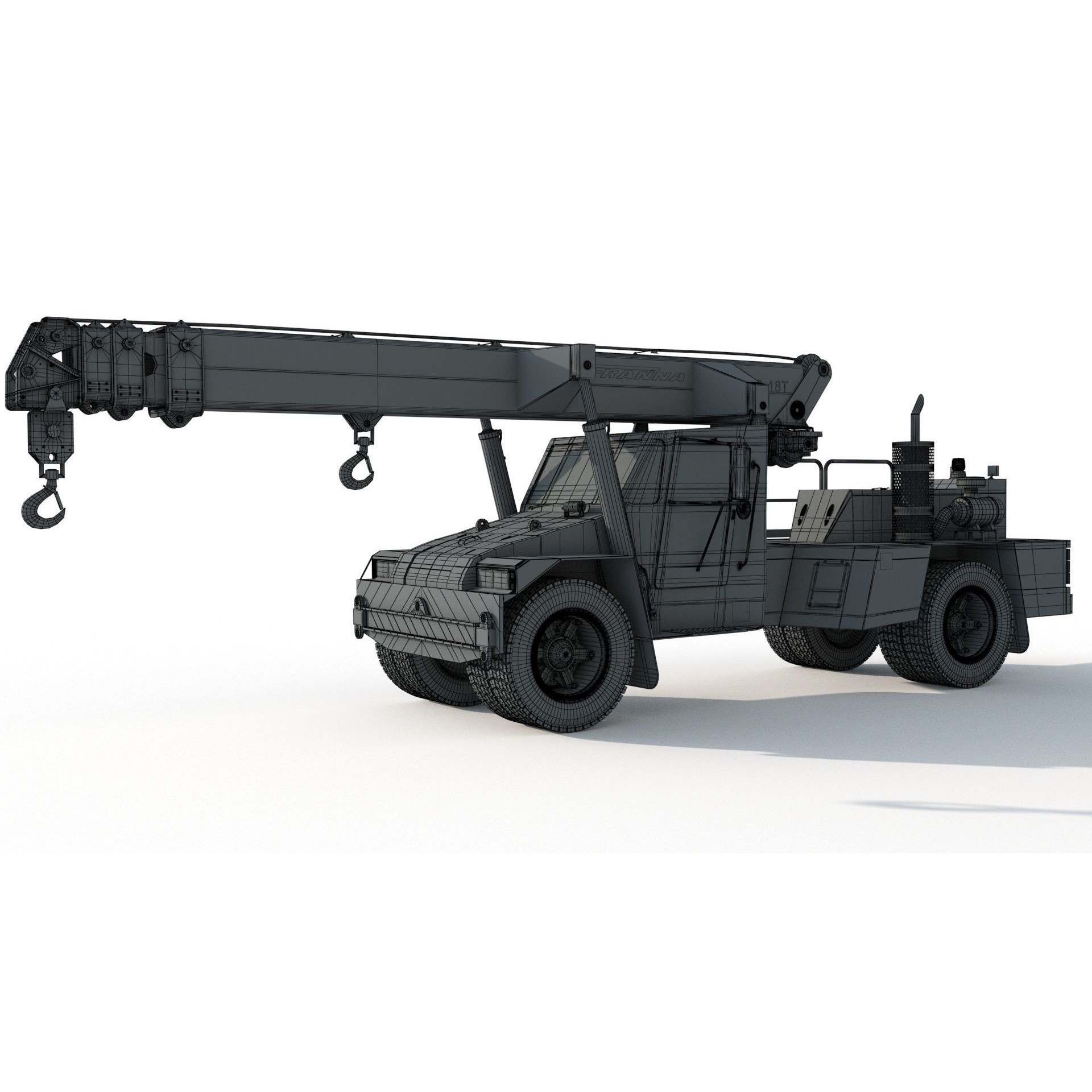 Franna 18t Crane - Detailed 3D Model - View 21