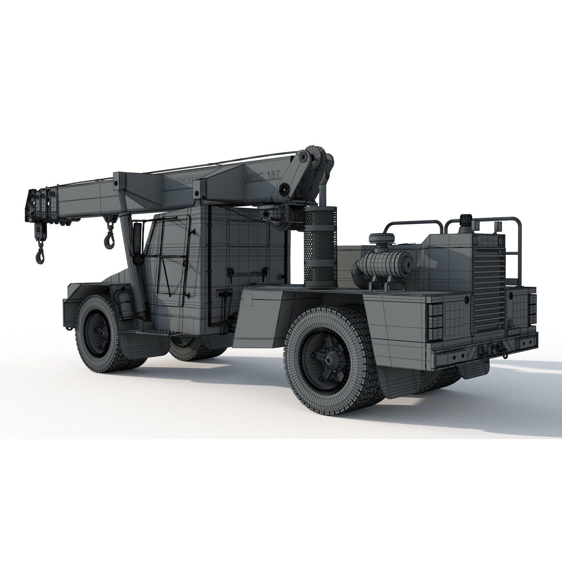 Franna 18t Crane - Detailed 3D Model - View 22