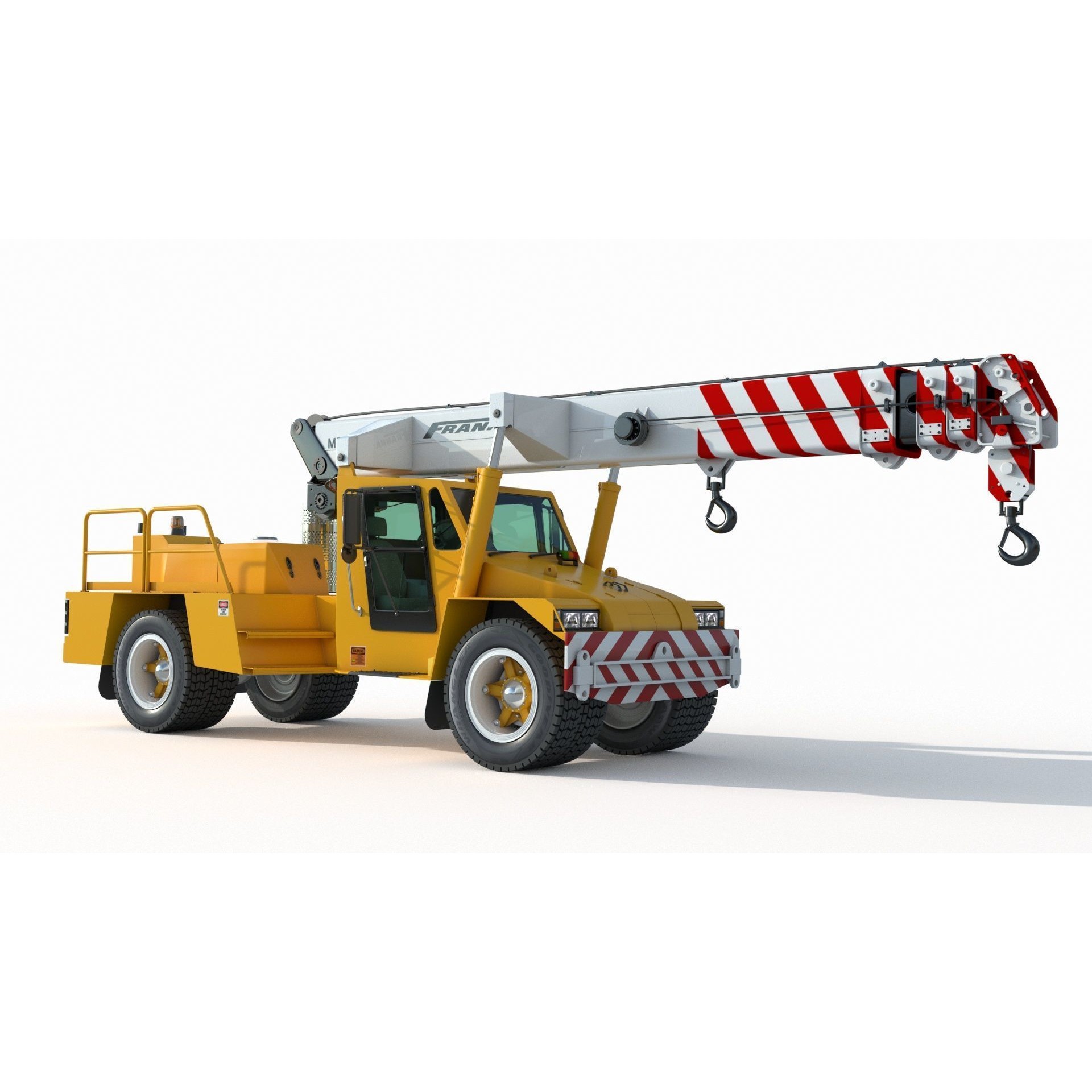 Franna 18t Crane - Detailed 3D Model - View 3
