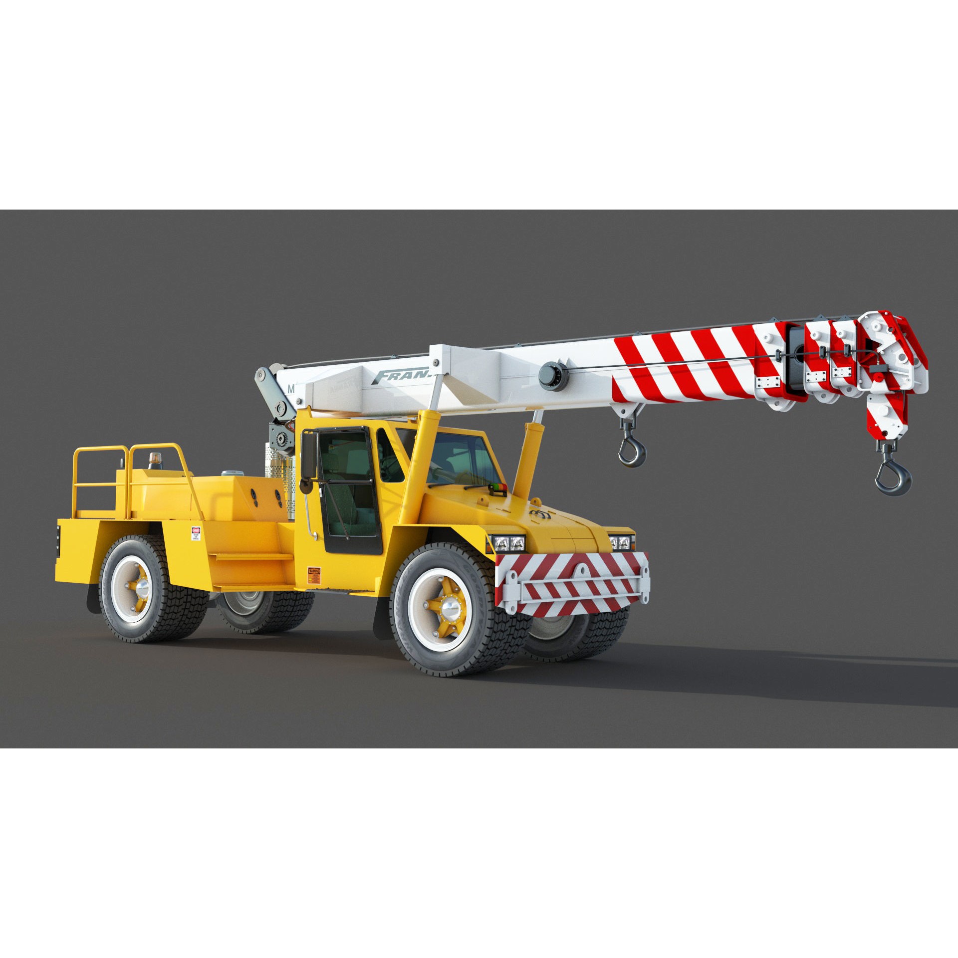 Franna 18t Crane - Detailed 3D Model - View 4