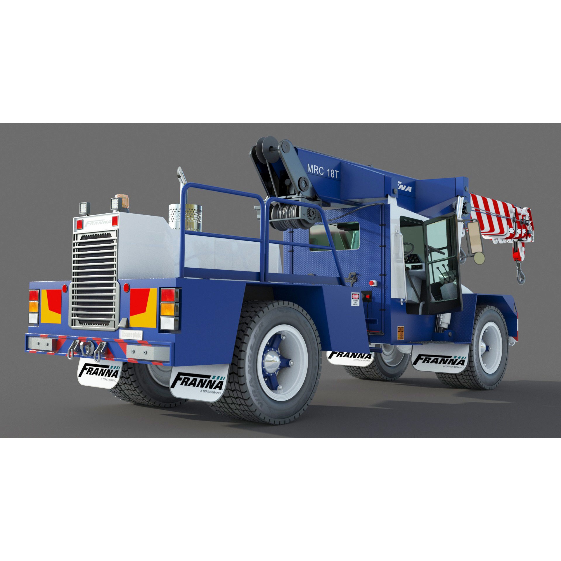 Franna 18t Crane - Detailed 3D Model - View 9