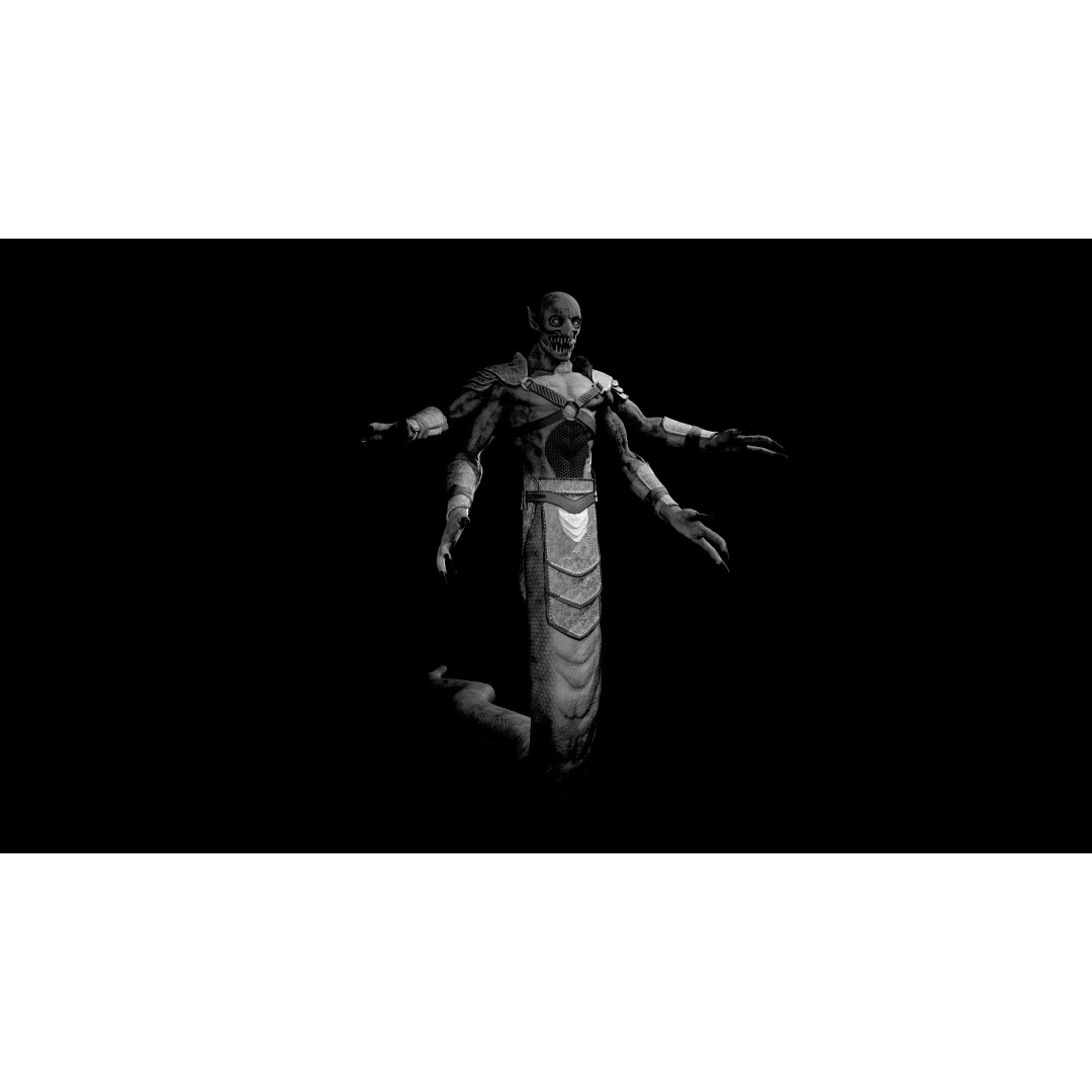 Naagraj Creature 3D Model – Low Poly Character for Animation, FBX - View 2