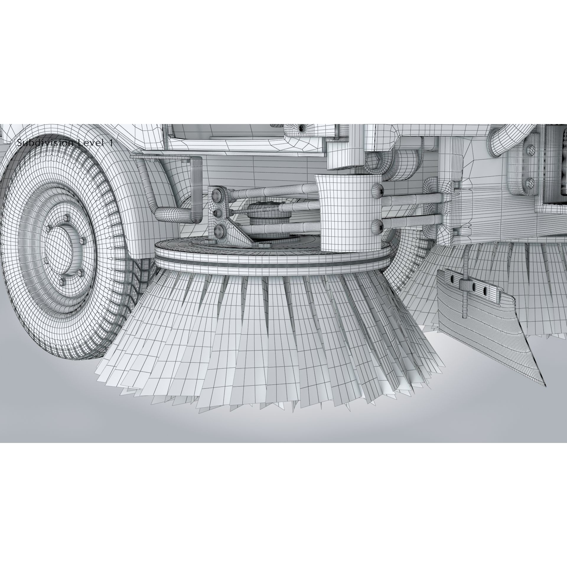 CityCat Sweeper - Low-Poly Game-Ready 3D Model