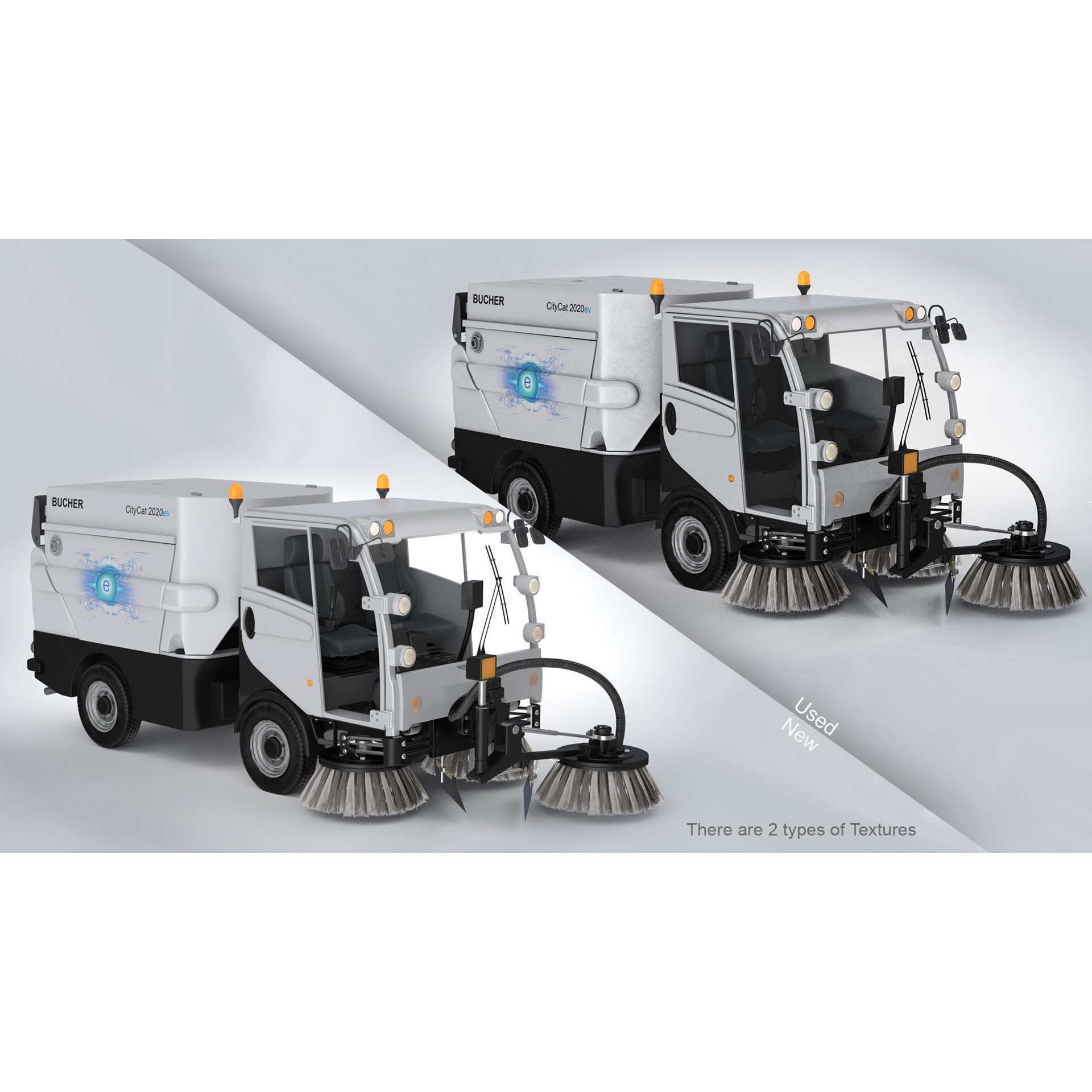 CityCat Sweeper - Low-Poly Game-Ready 3D Model - View 12