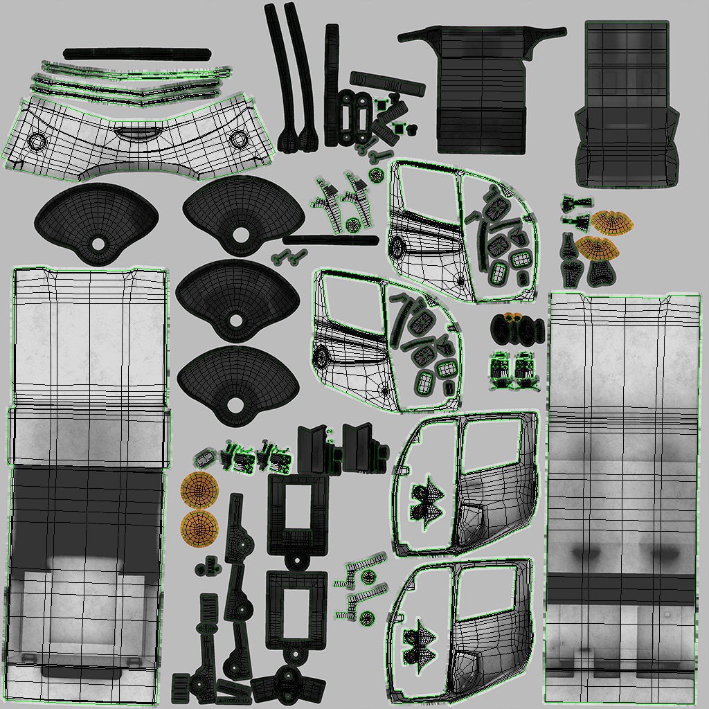 CityCat Sweeper - Low-Poly Game-Ready 3D Model - View 15