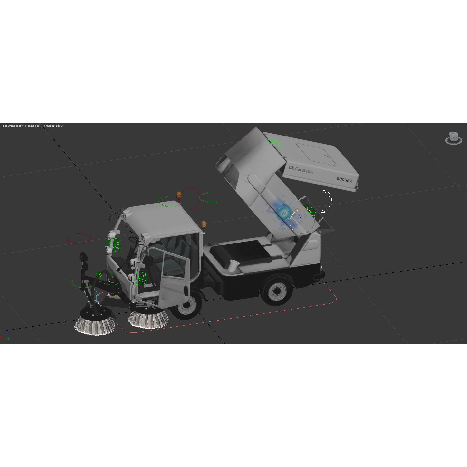 CityCat Sweeper - Low-Poly Game-Ready 3D Model - View 20
