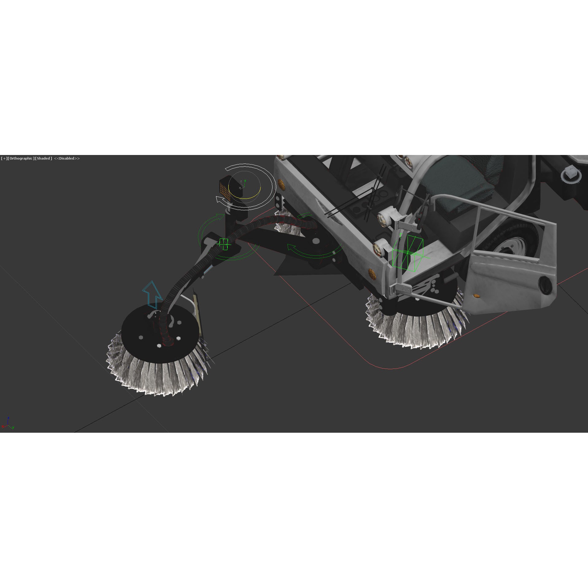 CityCat Sweeper - Low-Poly Game-Ready 3D Model - View 21