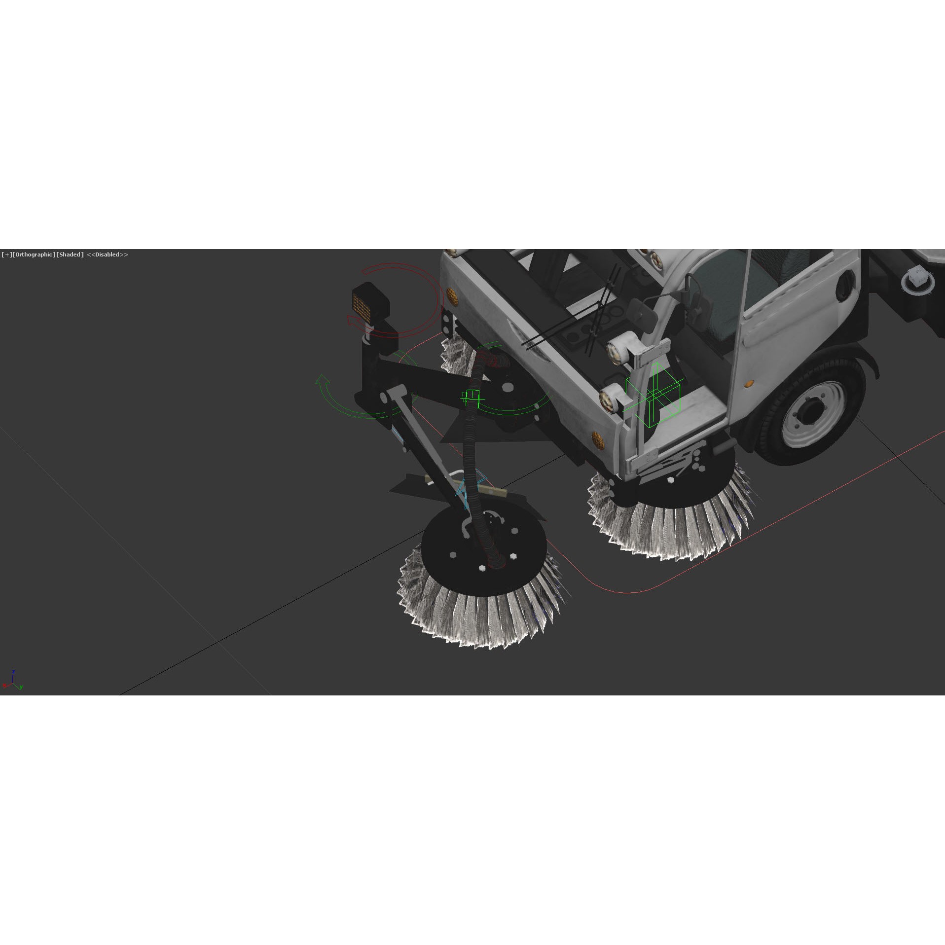 CityCat Sweeper - Low-Poly Game-Ready 3D Model - View 22